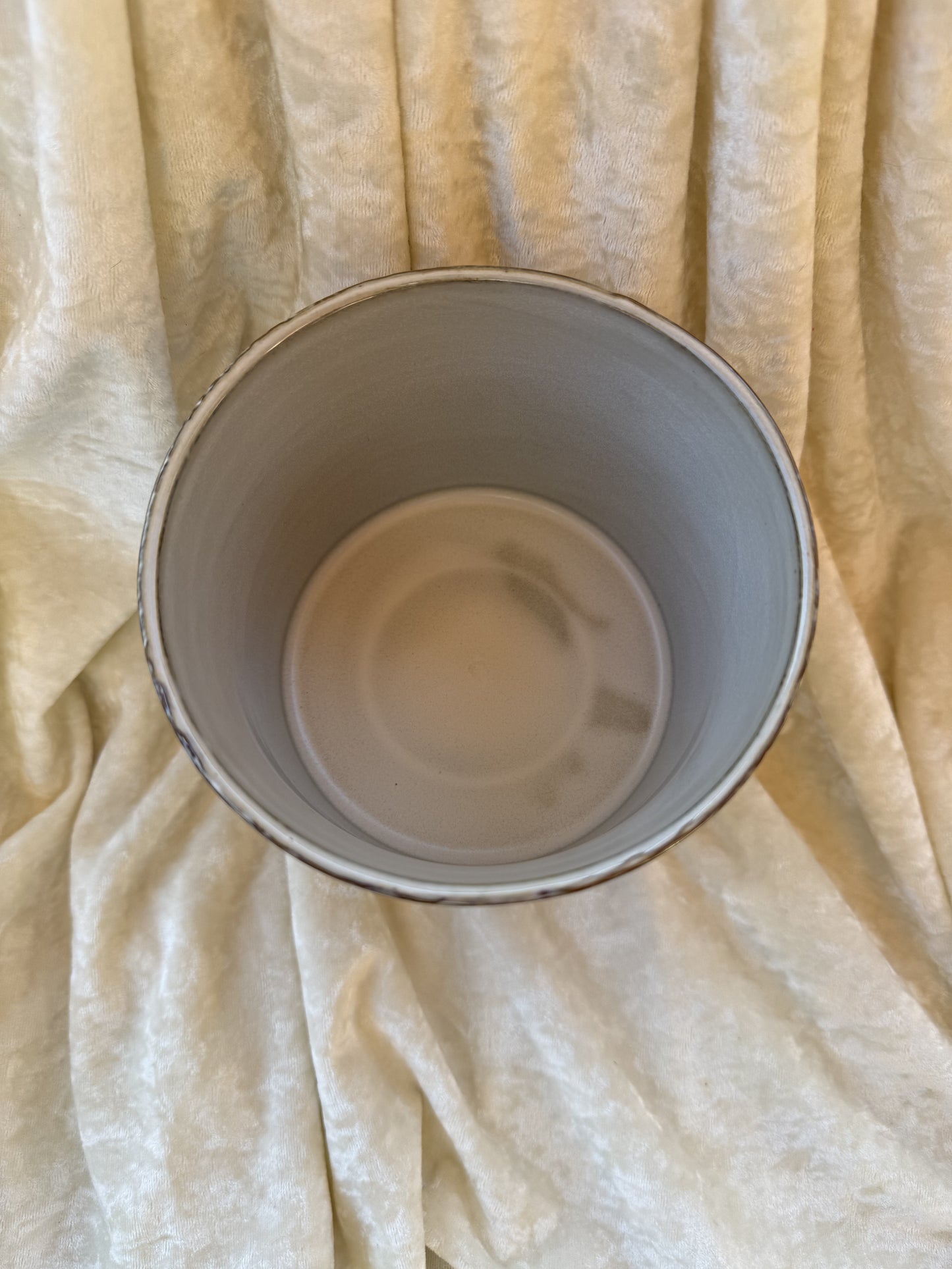 Pot de fleur en grès