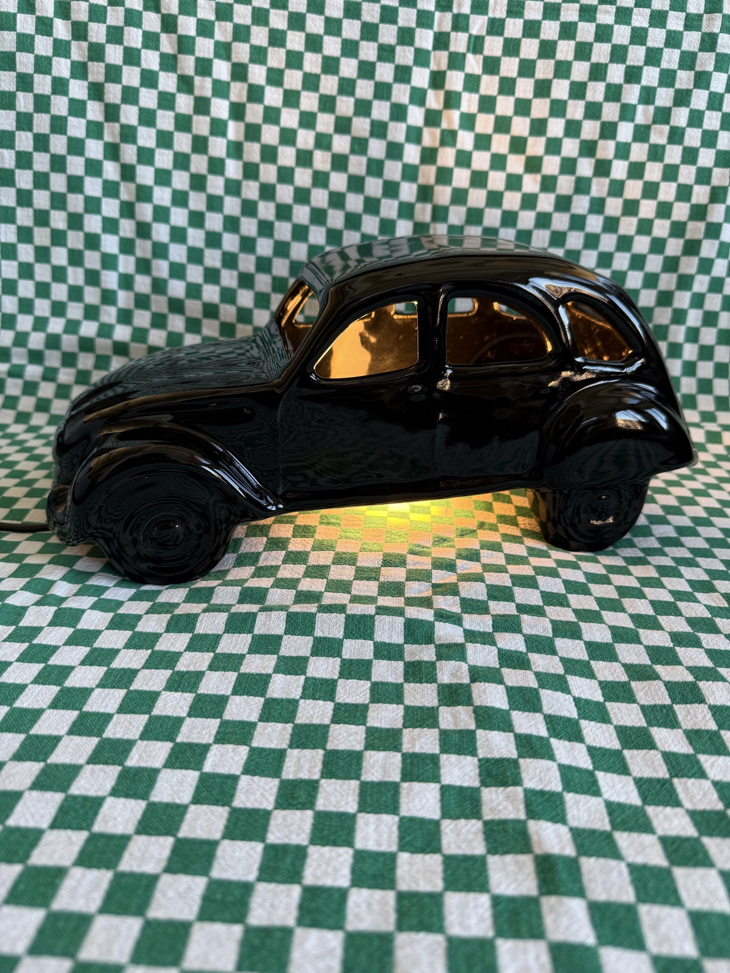 Lampe voiture noire en céramique Steinebach Leuchten