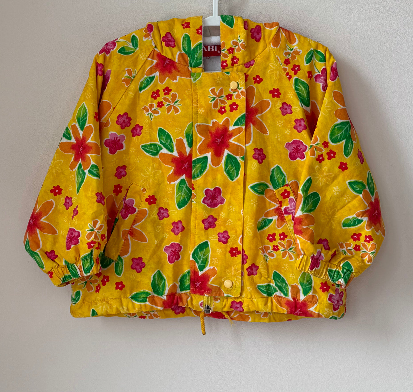 Veste fleurie Kiabi vintage intérieur tissu éponge T.18 mois