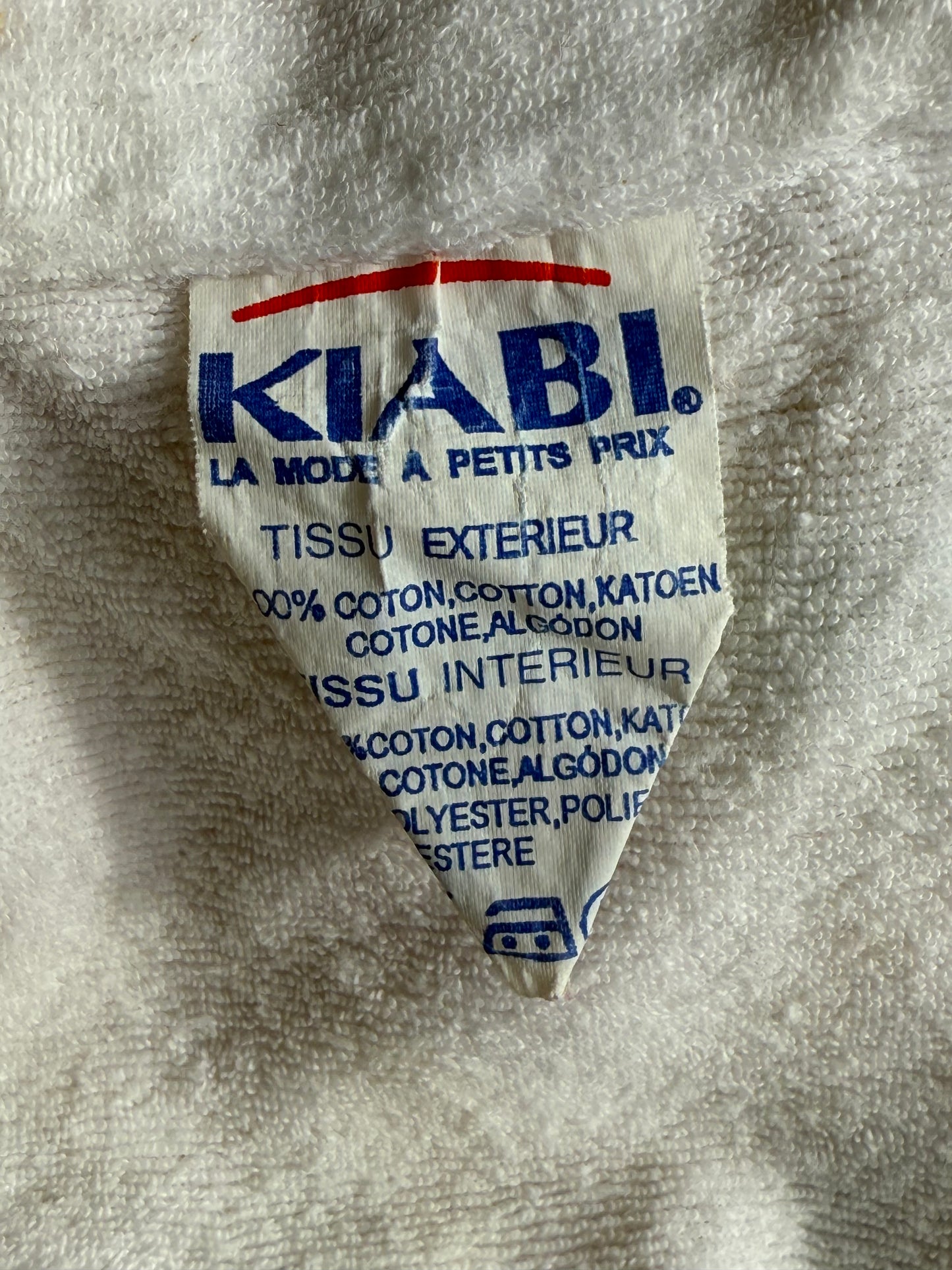 Veste fleurie Kiabi vintage intérieur tissu éponge T.18 mois