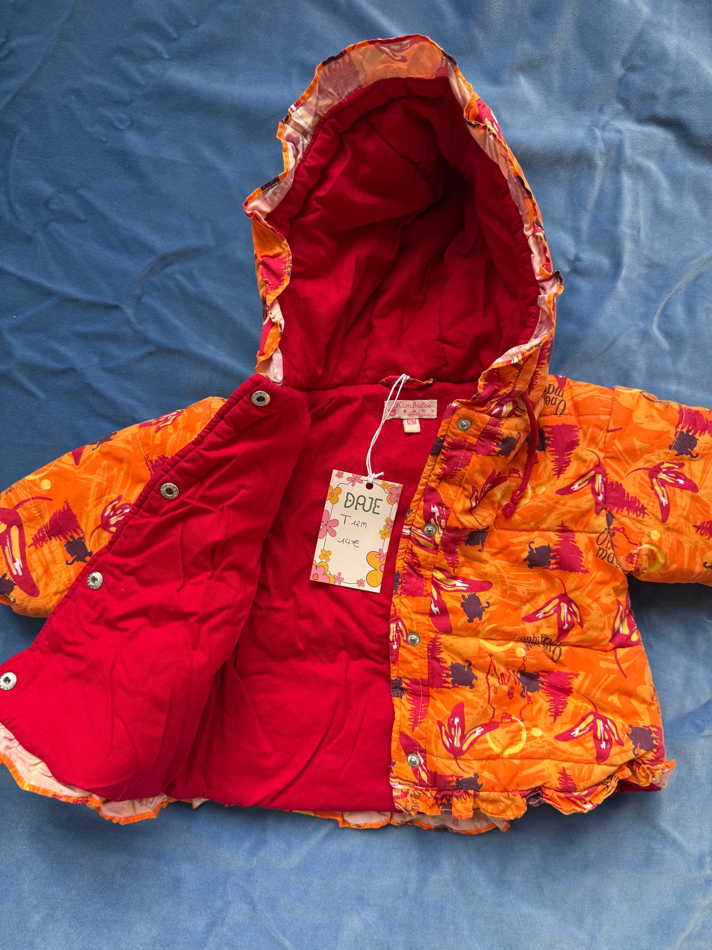 Veste matelassée hiver Kimbaloo Baby T.12 mois