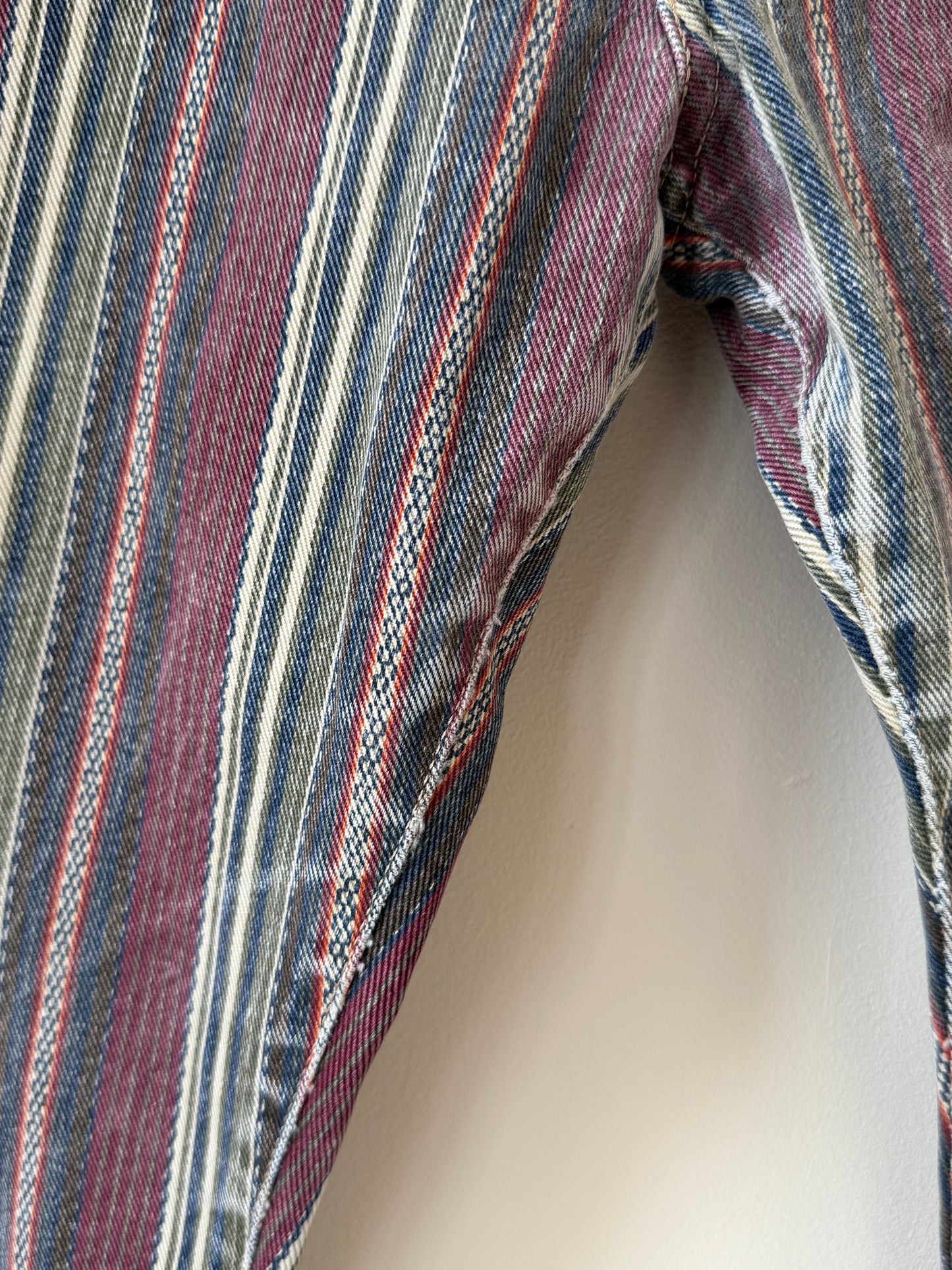 Jeans Complices à rayures vintage coupe droite T.36