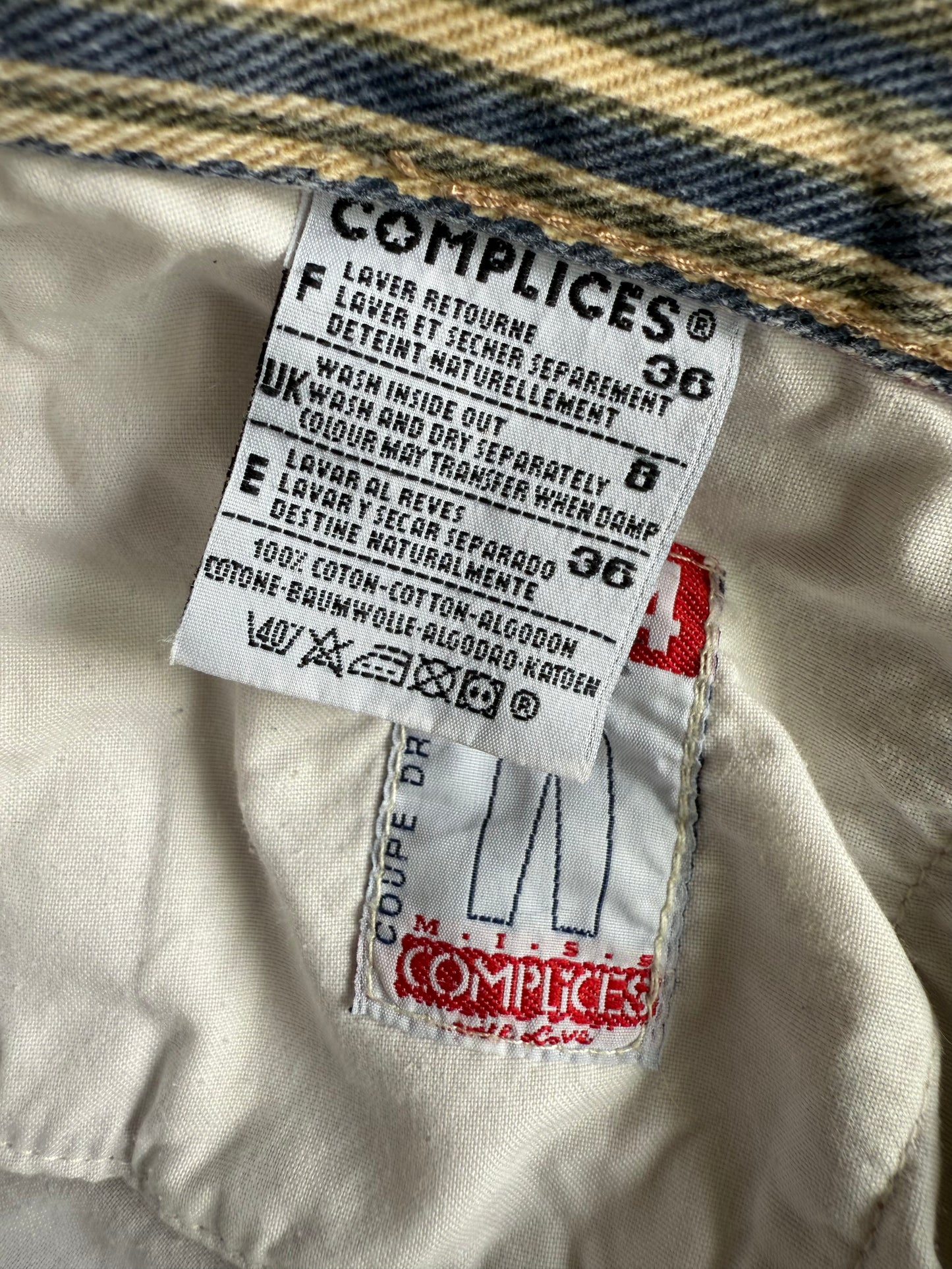 Jeans Complices à rayures vintage coupe droite T.36