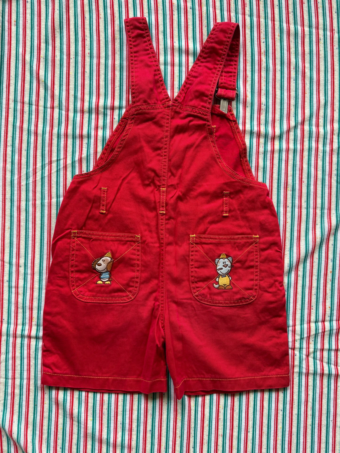 Salopette rouge Chapeau Pointu T.6 ans