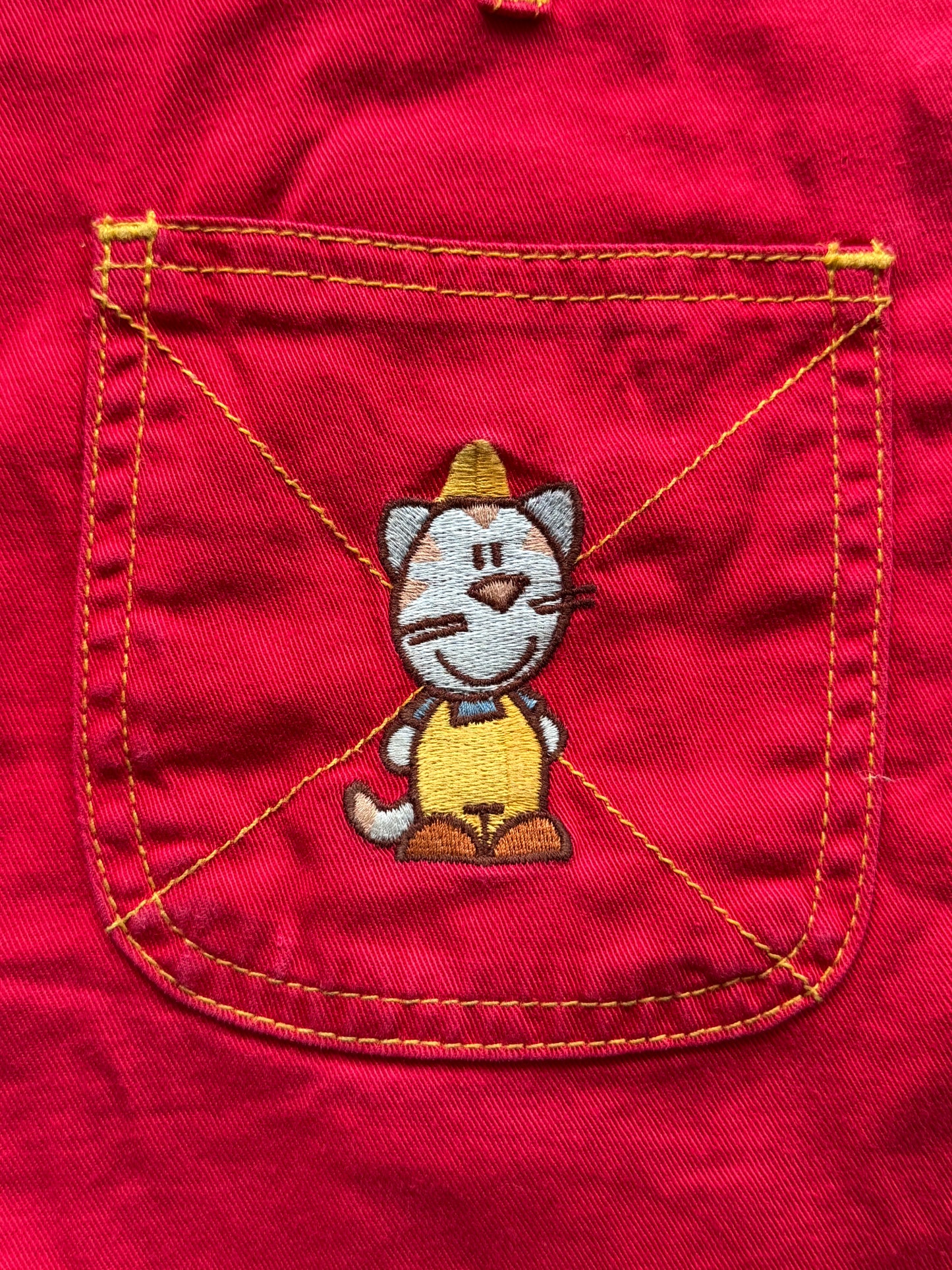 Salopette rouge Chapeau Pointu T.6 ans