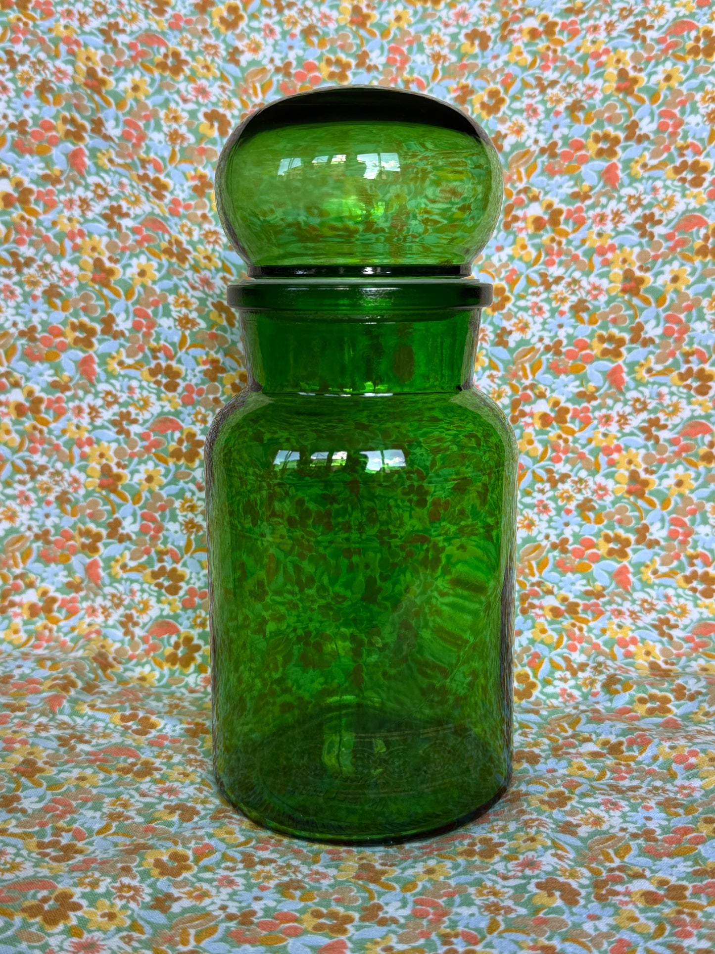 Bocal d’apothicaire vintage en verre Made in Belgium