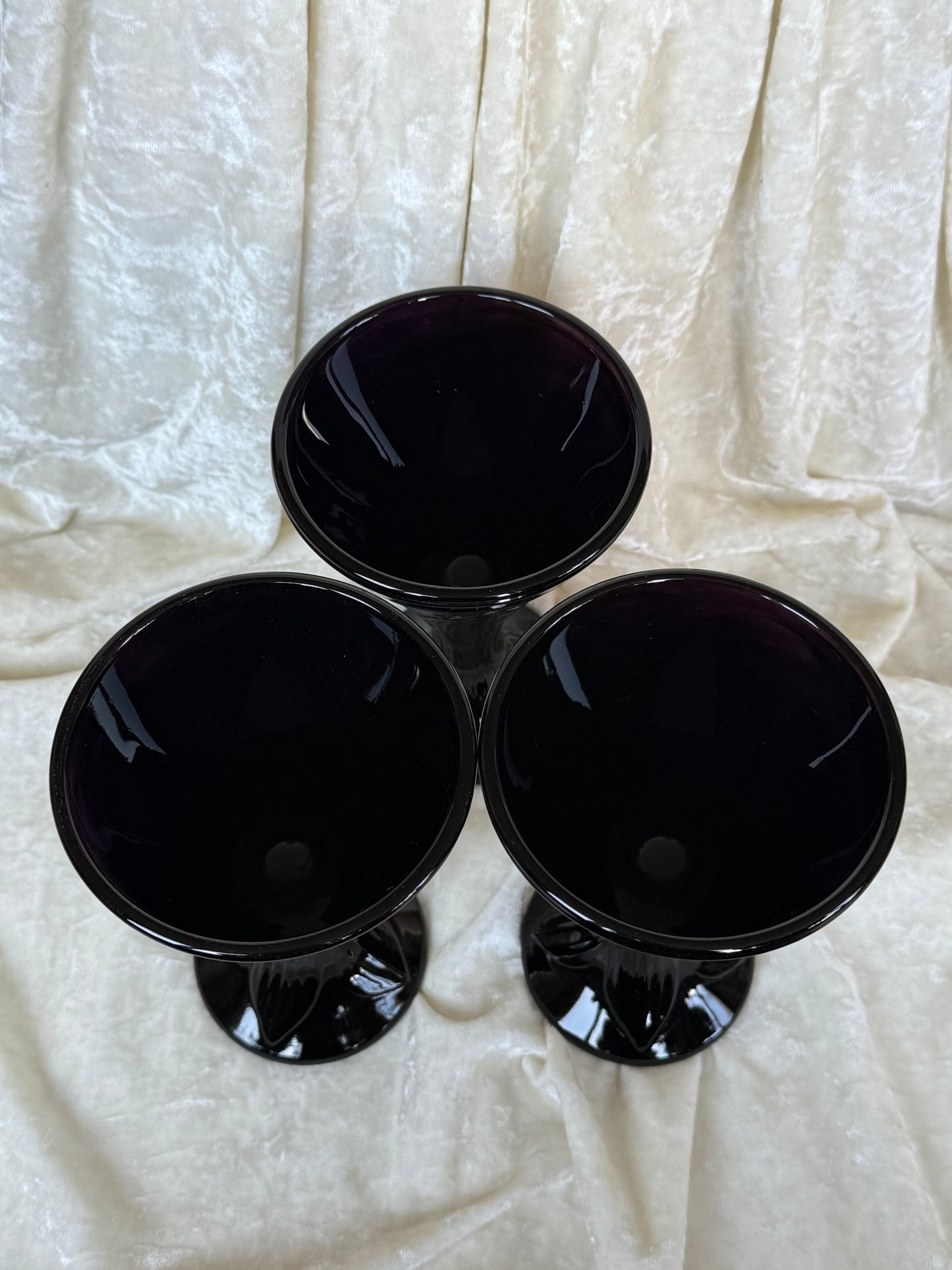 Trois coupes à glace en verre Fidji de La Rochère 20 cl