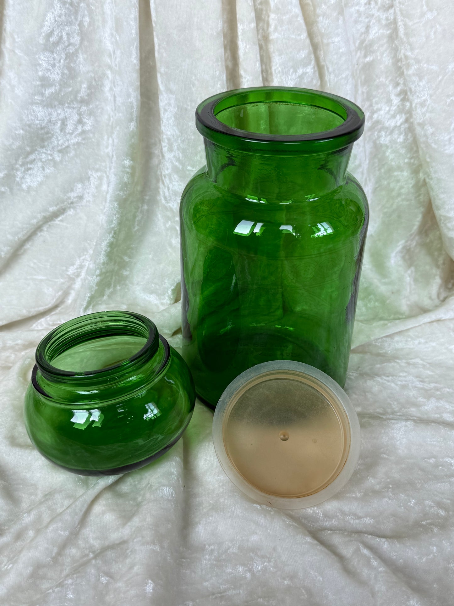 Bocal d’apothicaire vintage en verre Made in Belgium