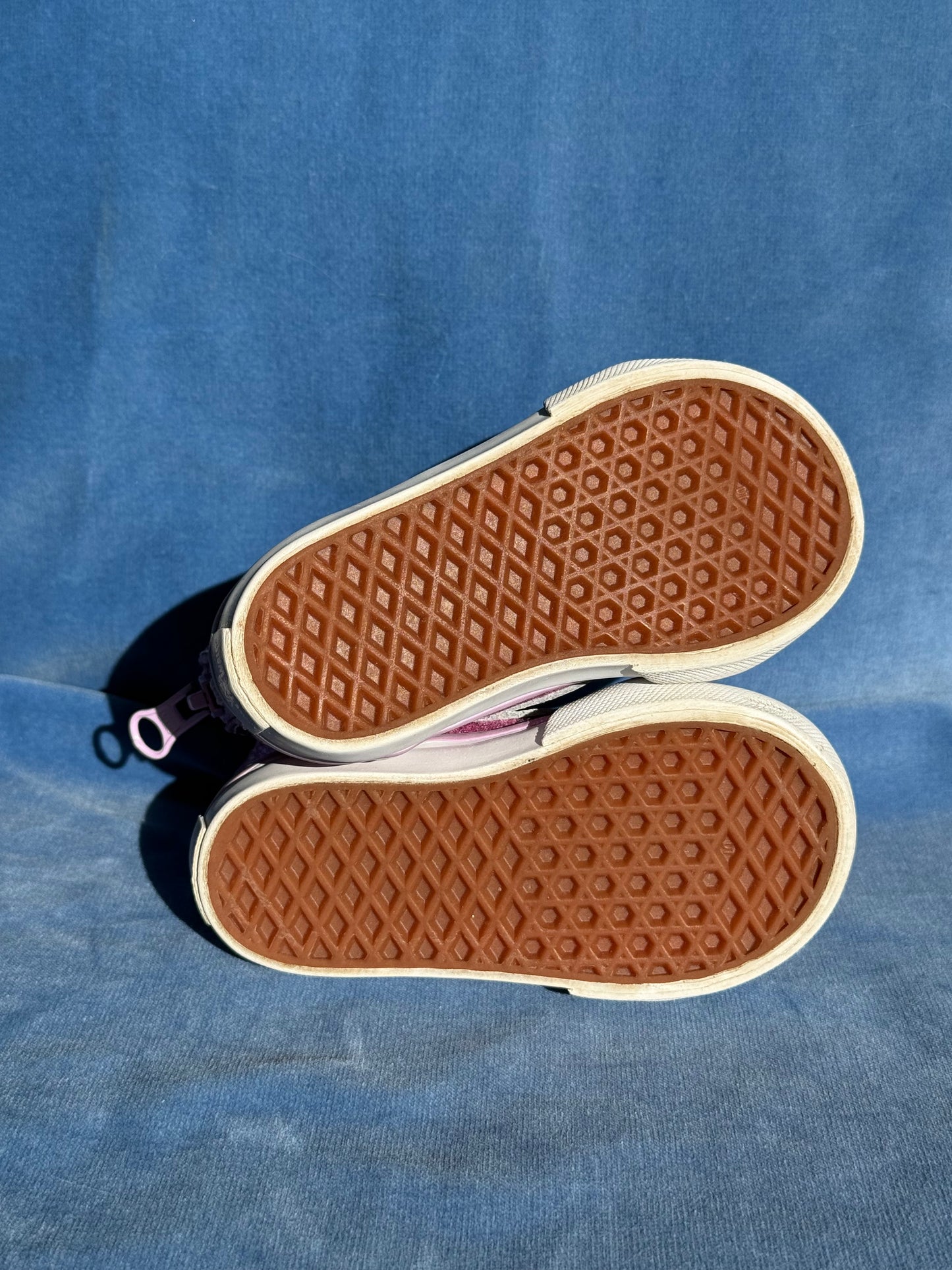 Vans roses à paillettes enfant T.19