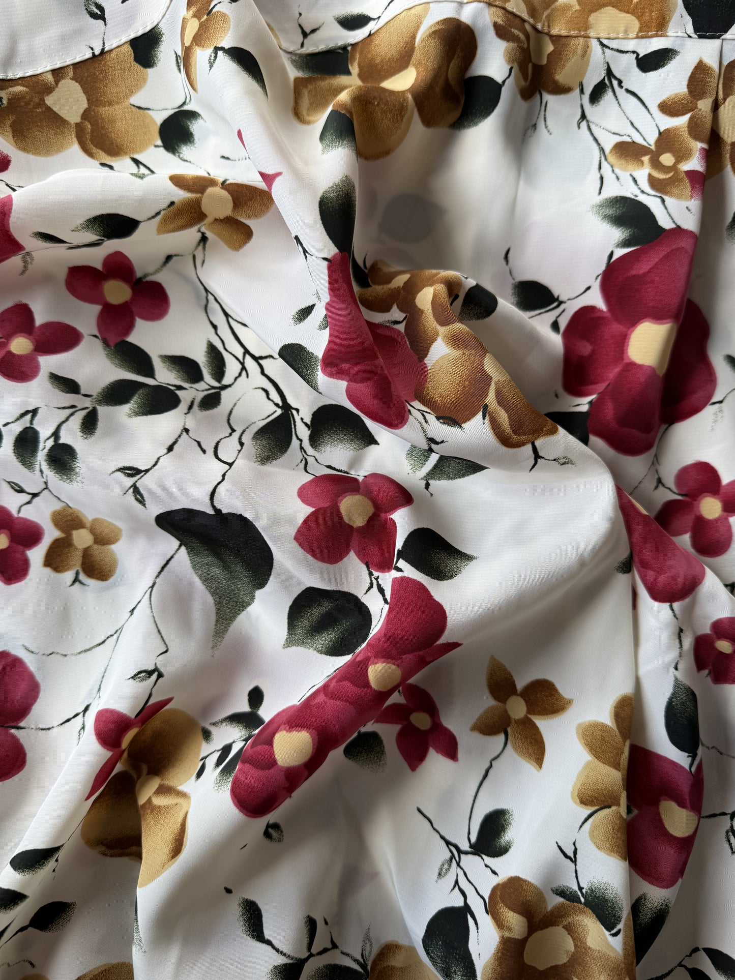 Chemise vintage fleurie à manches courtes T.S-M-L