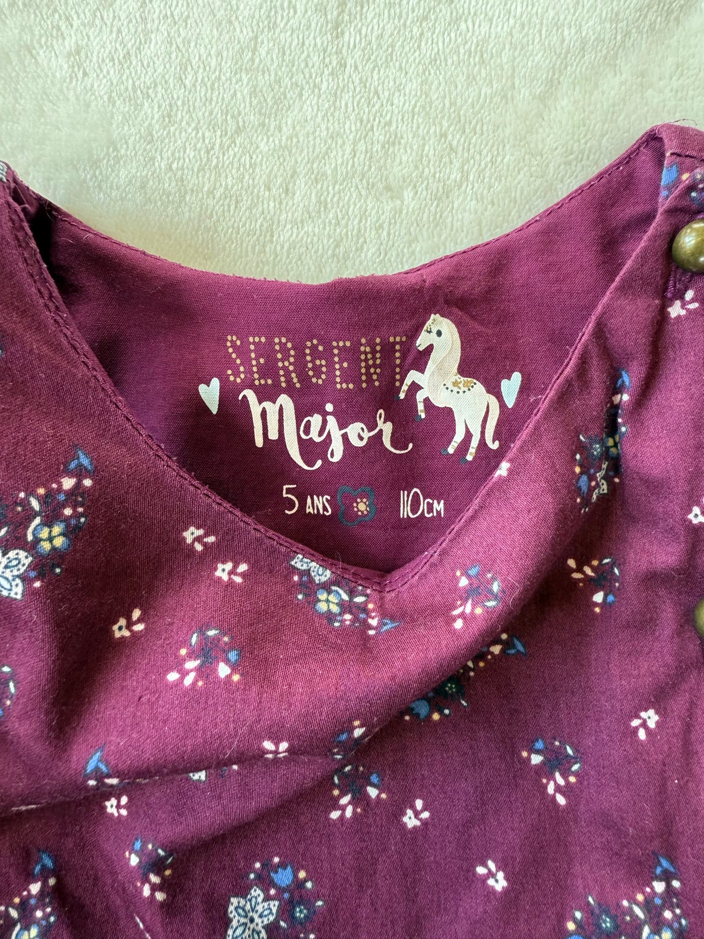 Robe Sergent Major T.5 ans