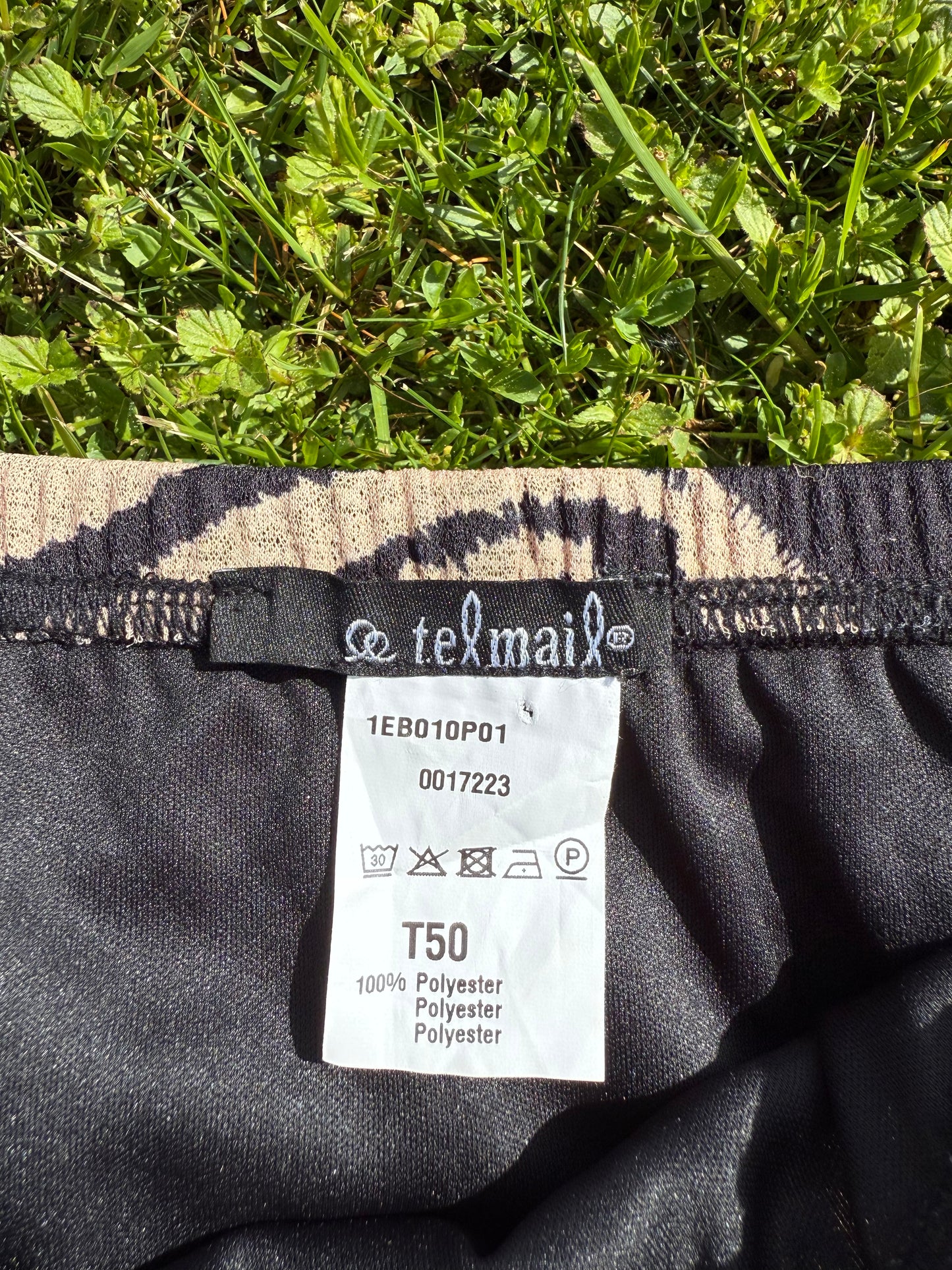 Jupe motif zèbre T.50