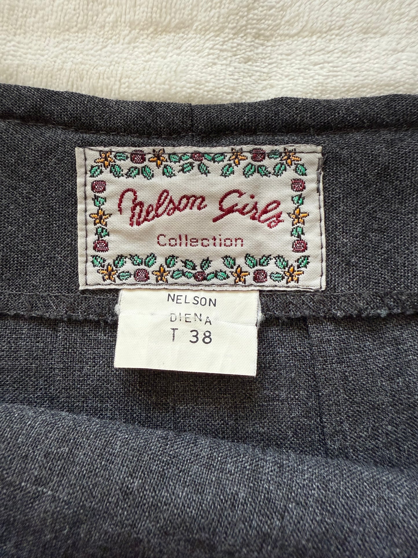 Jupe plissée portefeuille vintage Nelson Girls Collection T.32-34
