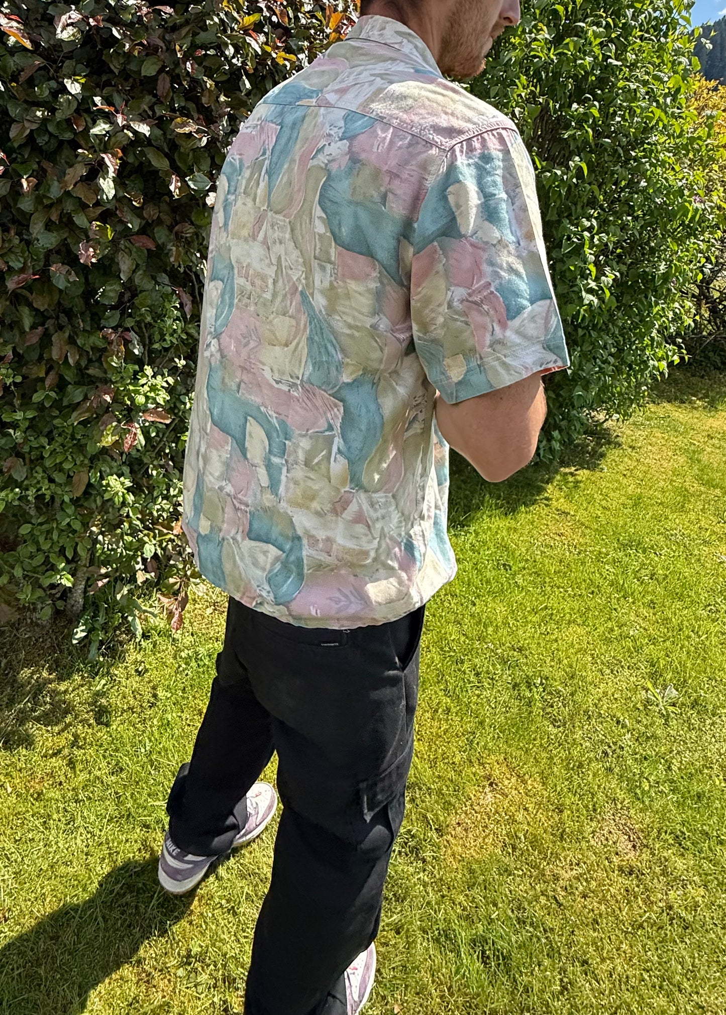Chemise vintage à manches courtes Challenger International T.41/42 - L