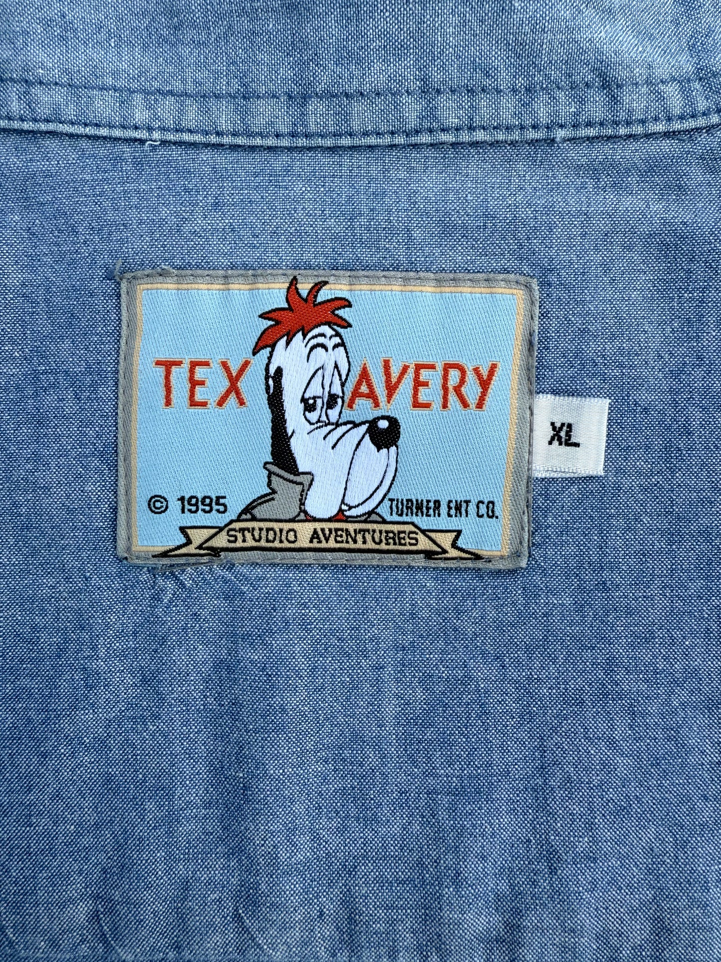 Chemise à manches longues Tex Avery Studio Aventures 1995 T.XL