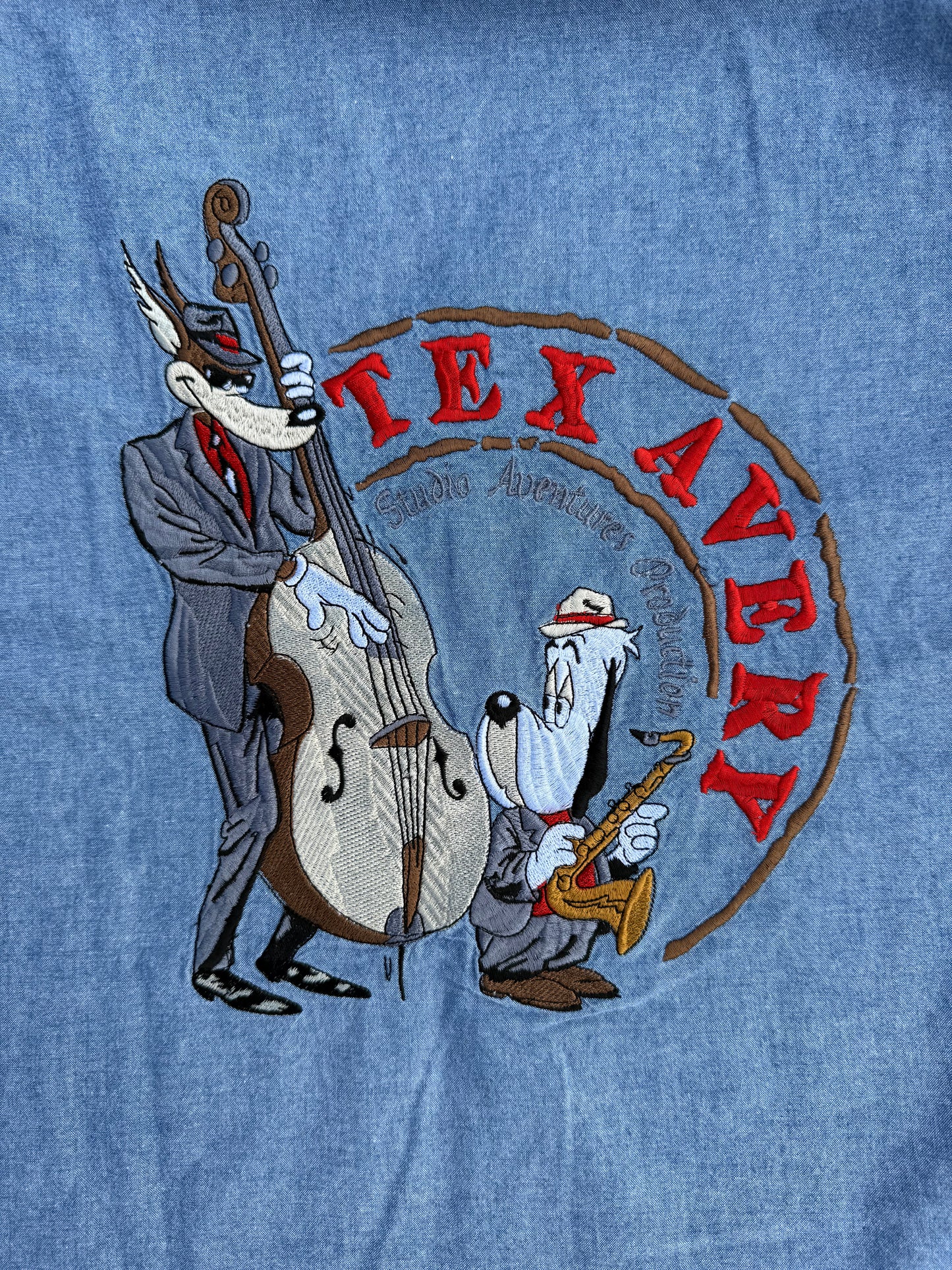 Chemise à manches longues Tex Avery Studio Aventures 1995 T.XL