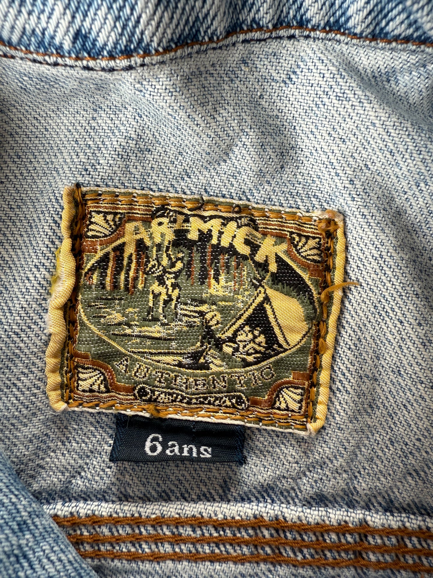 Veste en jeans claire AR'MICK vintage T.6 ans