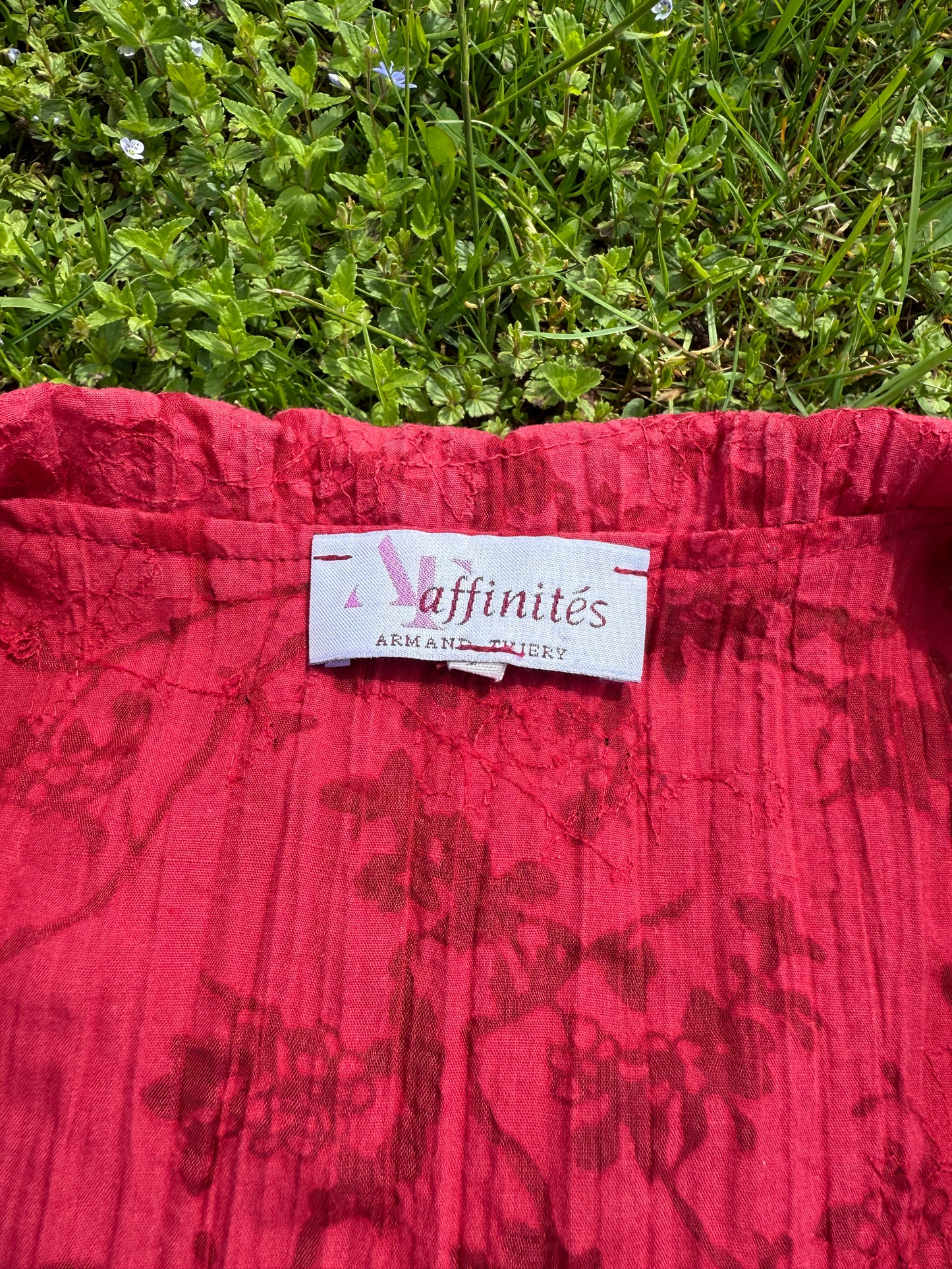 Chemisier / gilet manches évasées qui se noue à l'avant Affinités T.S
