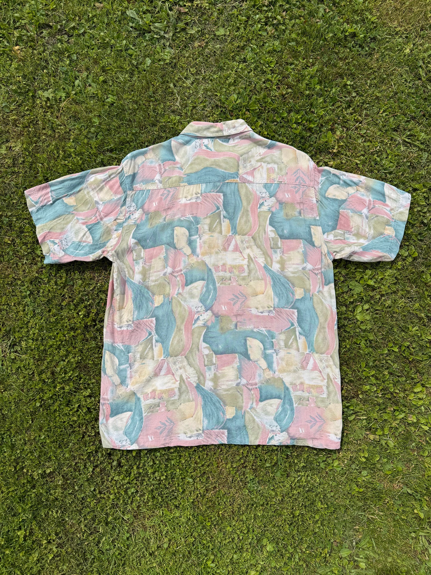 Chemise vintage à manches courtes Challenger International T.41/42 - L