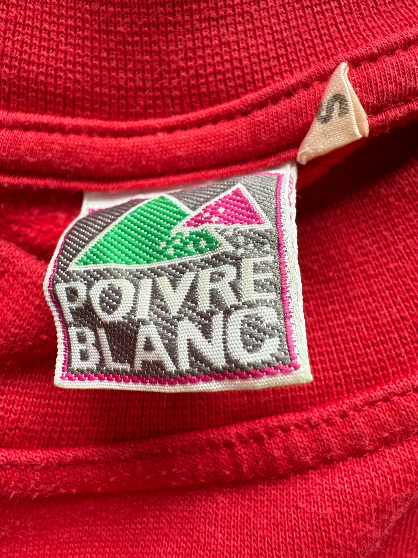 Pull Poivre Blanc vintage avec gros motif dans le dos T.S