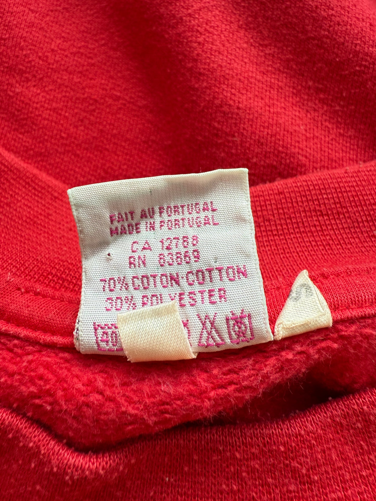 Pull Poivre Blanc vintage avec gros motif dans le dos T.S