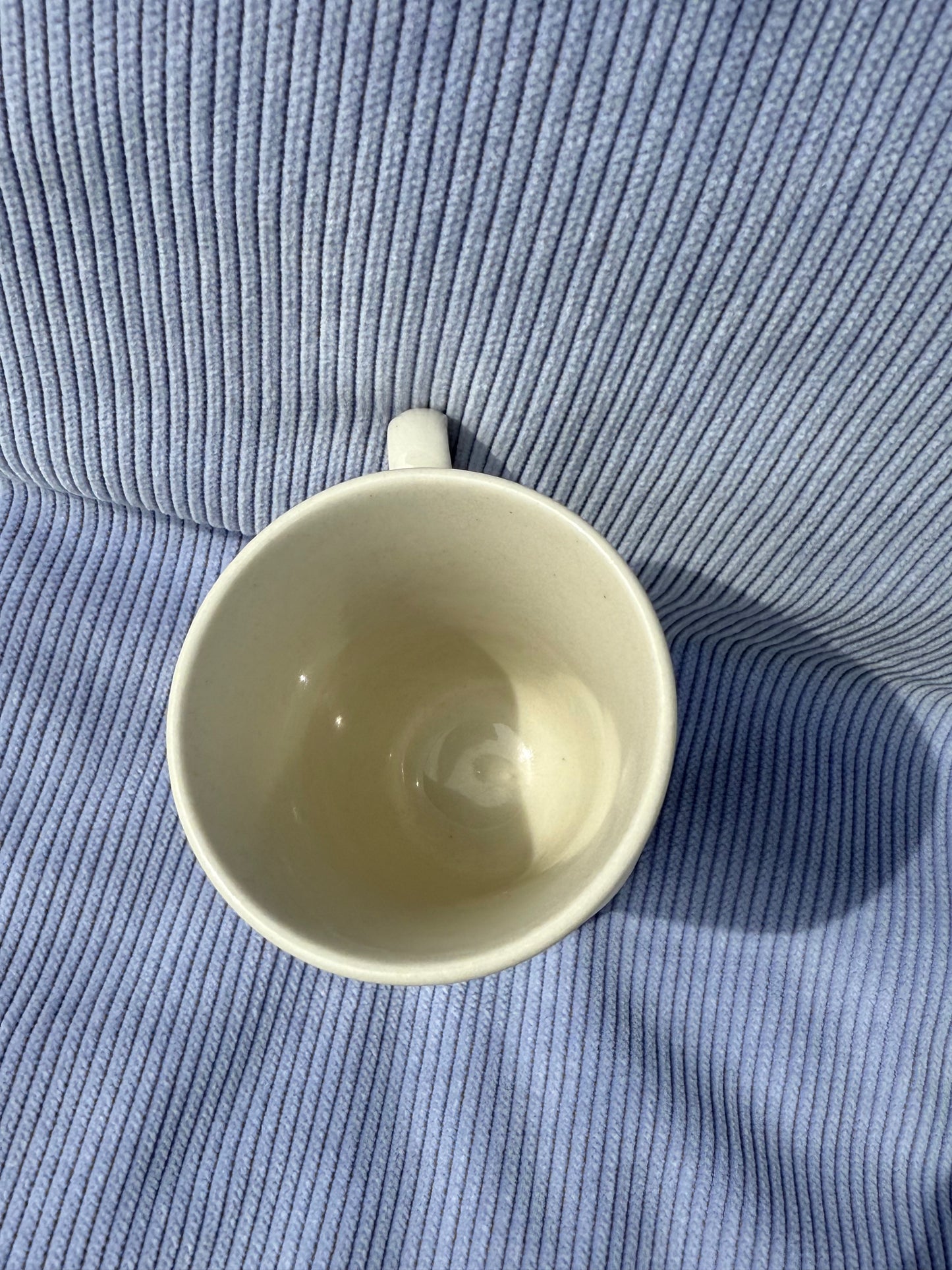 Deux tasses mazagran en grès avec fleurs