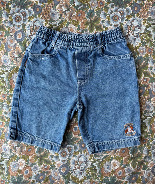 Short en jeans avec broderie Oboush T.4 ans