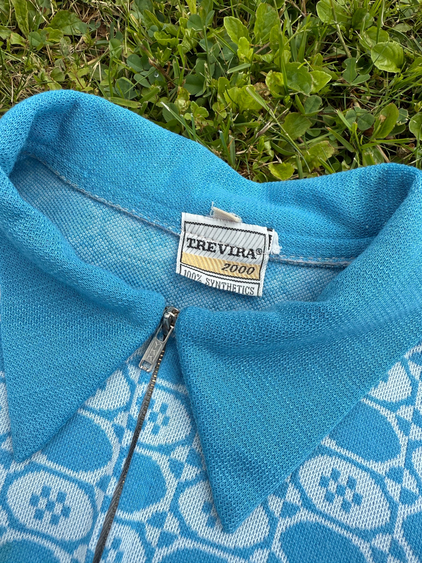 Robe à manches longues vintage Trevira 2000 T.S-M