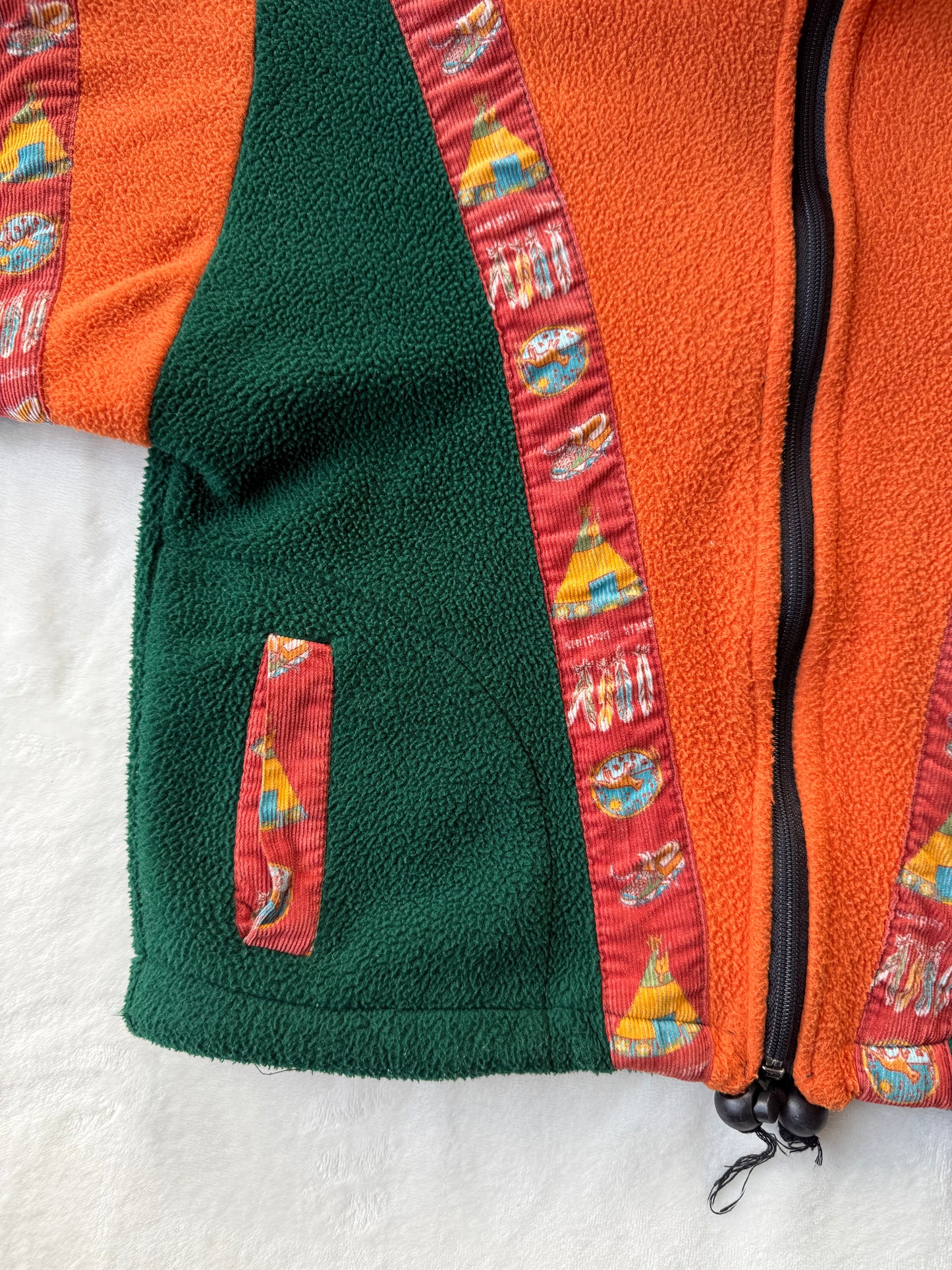 Veste polaire vintage enfant T.6-10 ans