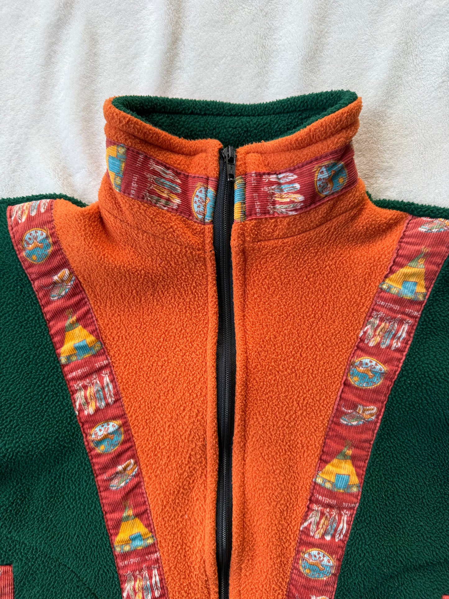 Veste polaire vintage enfant T.6-10 ans