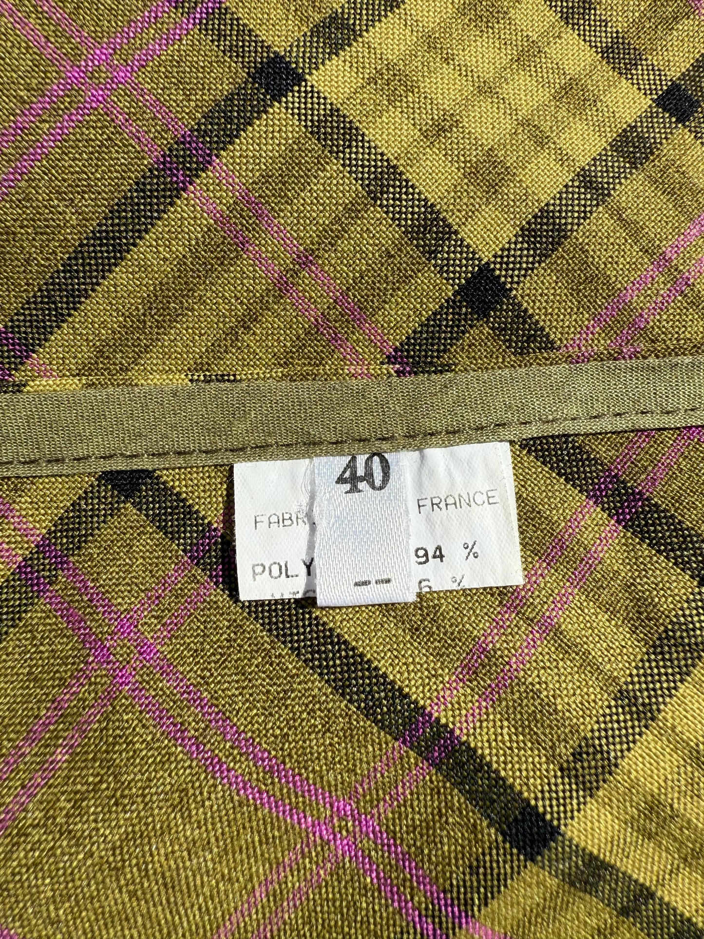 Jupe longue vintage à carreaux / tartan T.34-36-38-40