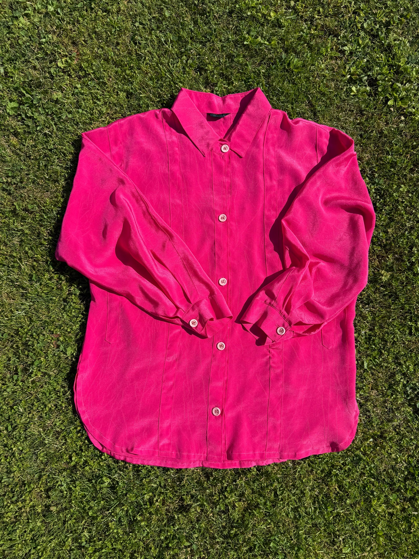 Chemise rose fushia T.M-L-XL