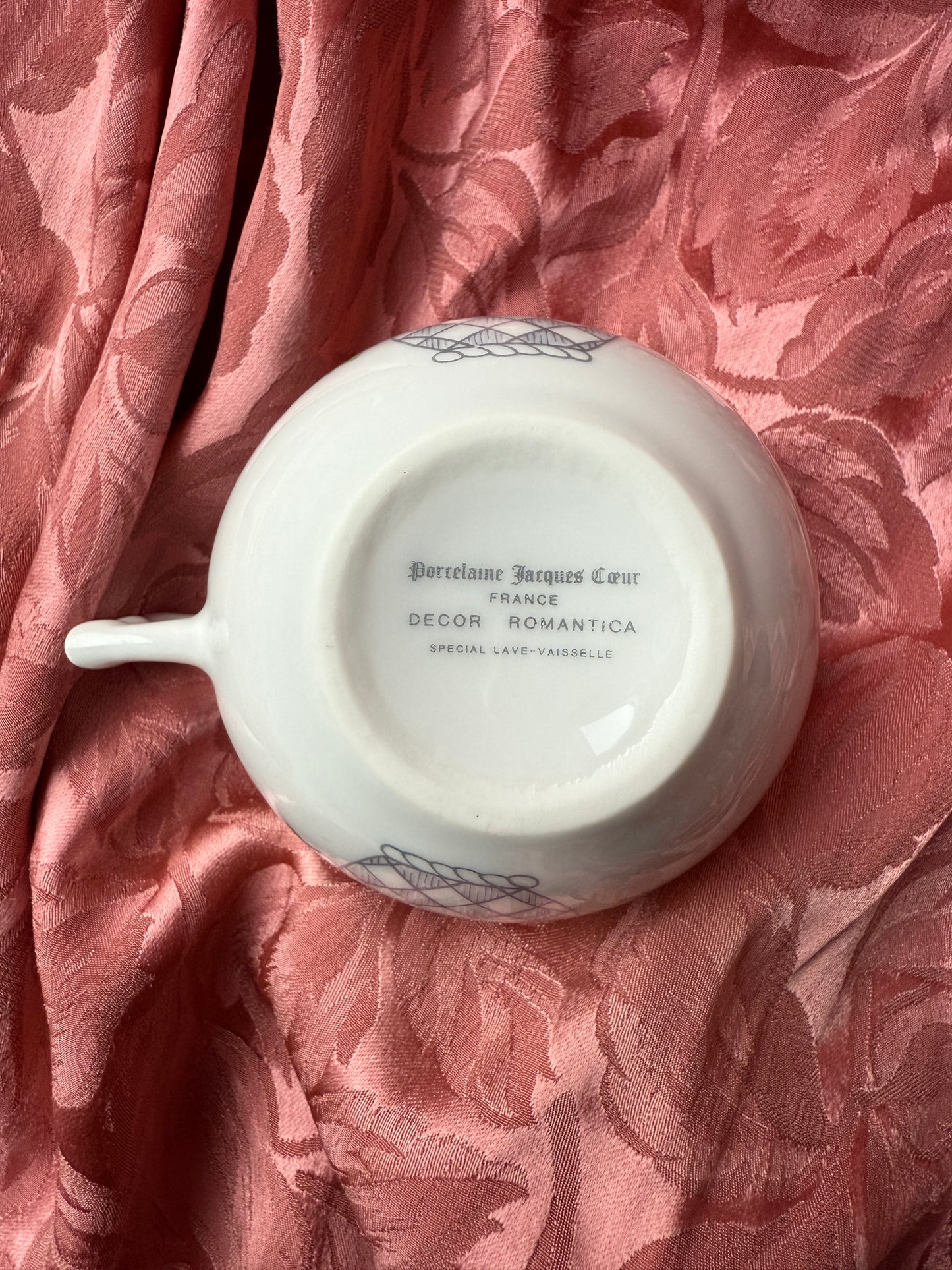 Pot à lait / crème / sauce en porcelaine Jacques Coeur France