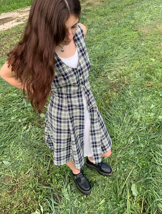 Robe à carreaux vintage T.1 (M)