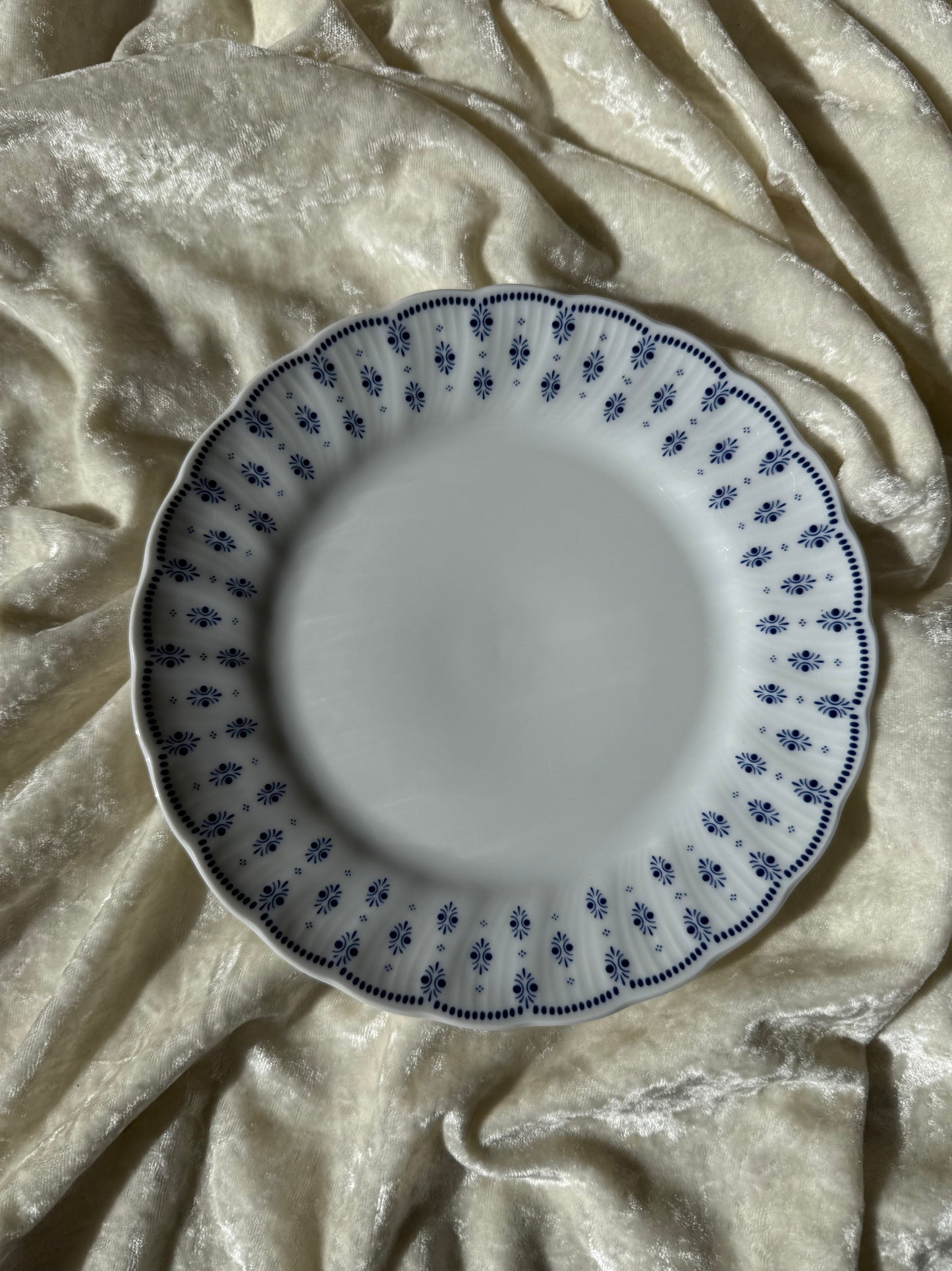 Quatre assiettes à dessert Winterling Kirchenlamitz Bavaria Echt Kobalt Scharffeuer