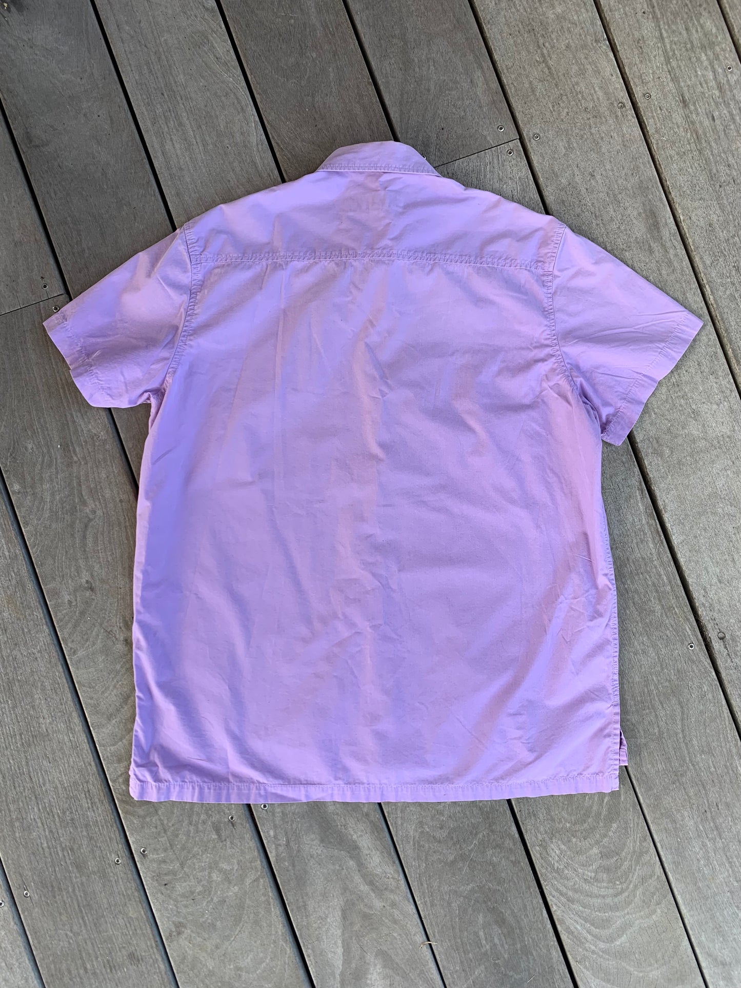 Chemise violette à manches courtes T.S