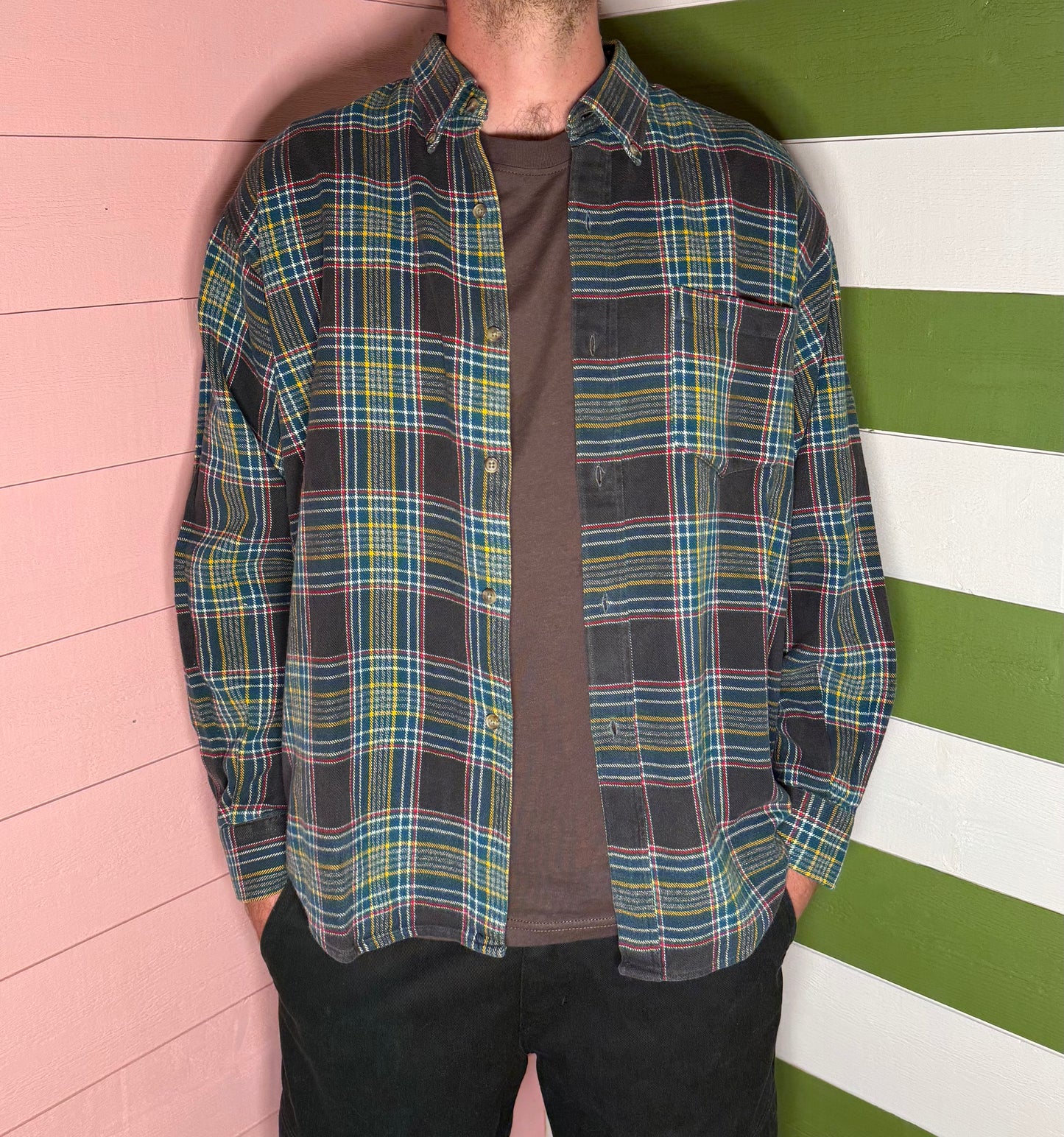 Chemise à carreaux Old England Paris 100% coton T.L