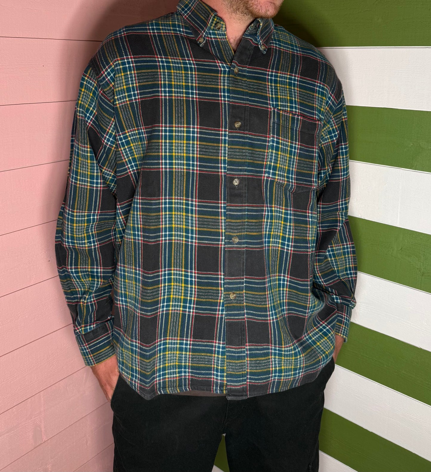 Chemise à carreaux Old England Paris 100% coton T.L