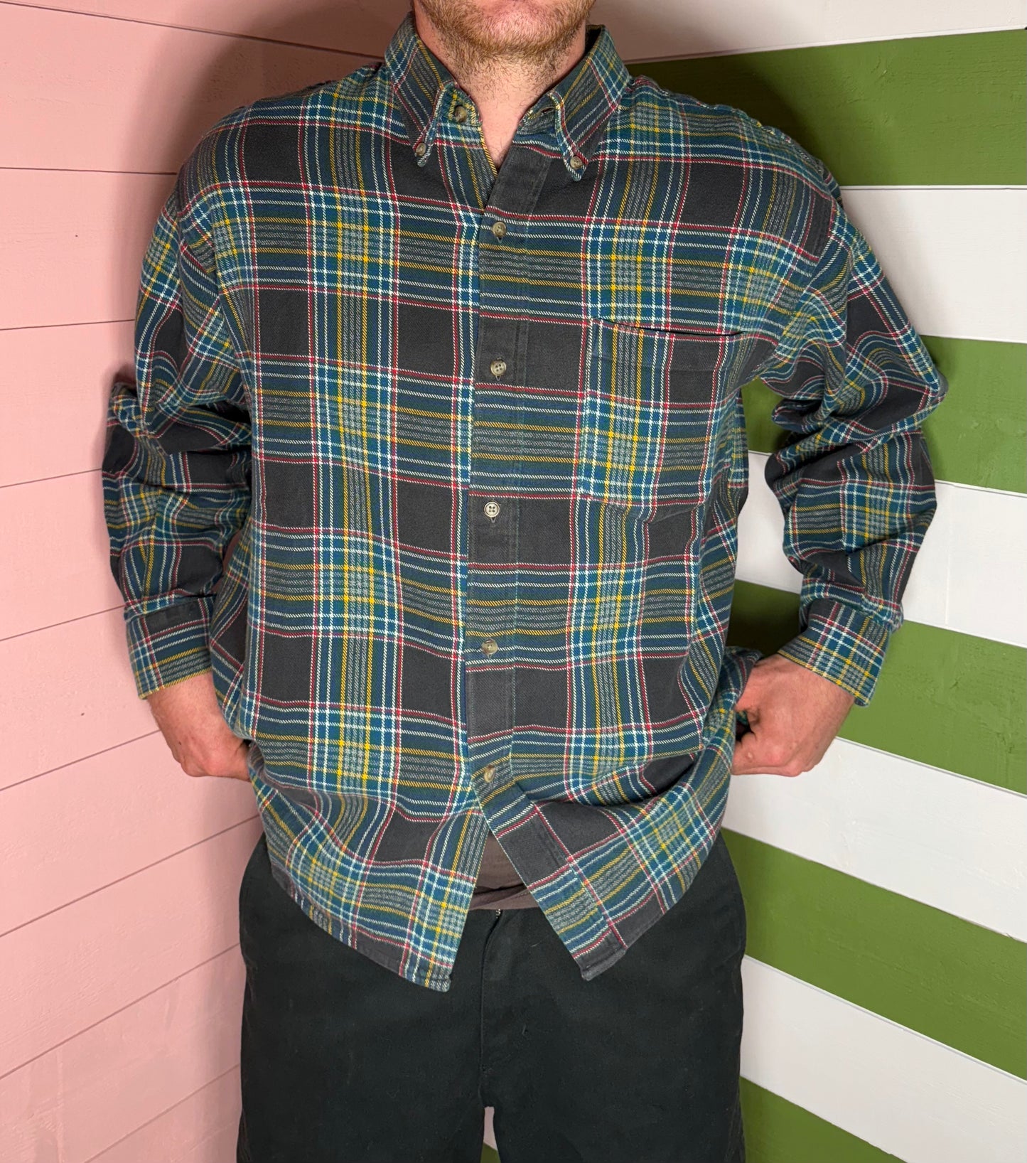 Chemise à carreaux Old England Paris 100% coton T.L