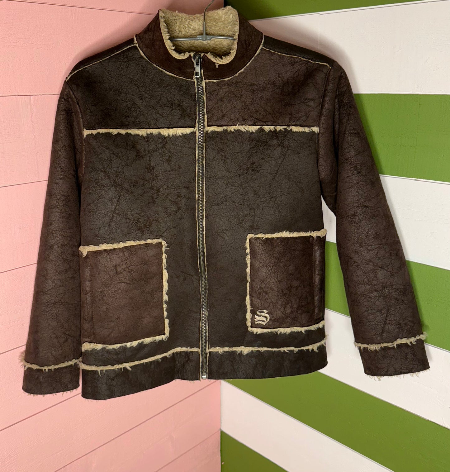 Veste enfant imitation daim Sidewalk T.10 ans