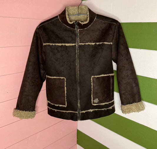 Veste enfant imitation daim Sidewalk T.10 ans