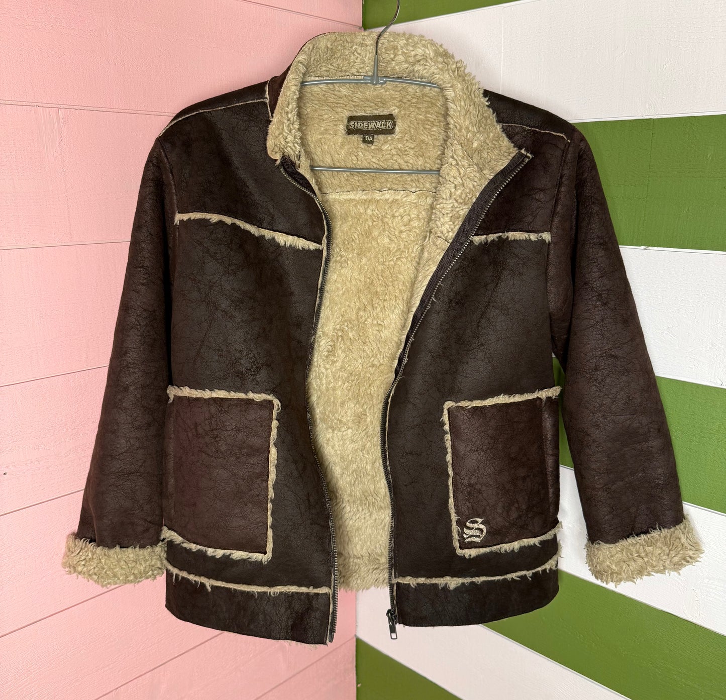 Veste enfant imitation daim Sidewalk T.10 ans