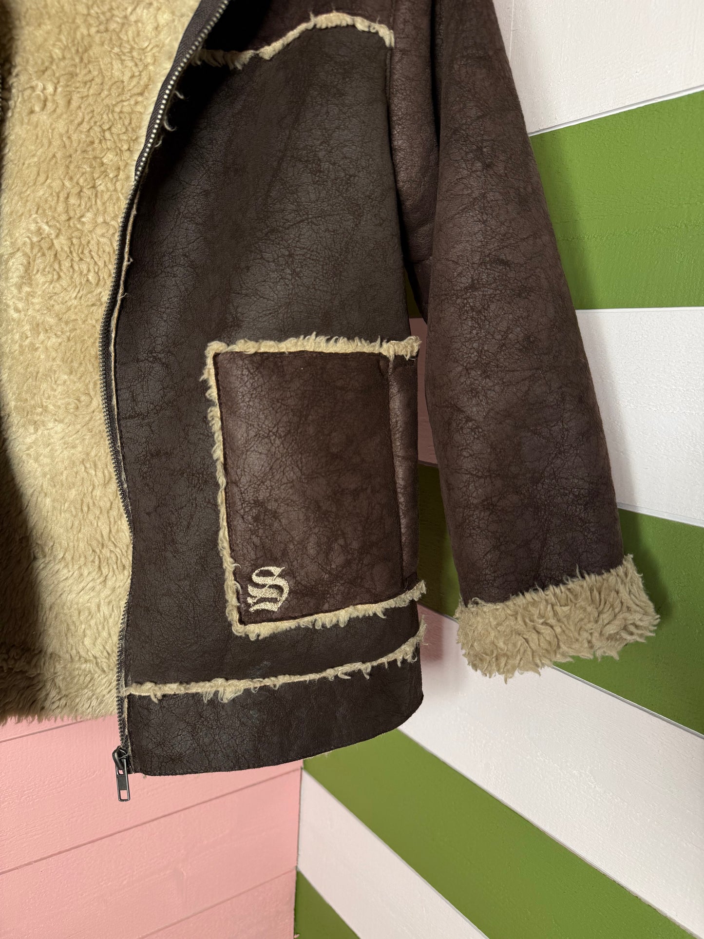 Veste enfant imitation daim Sidewalk T.10 ans