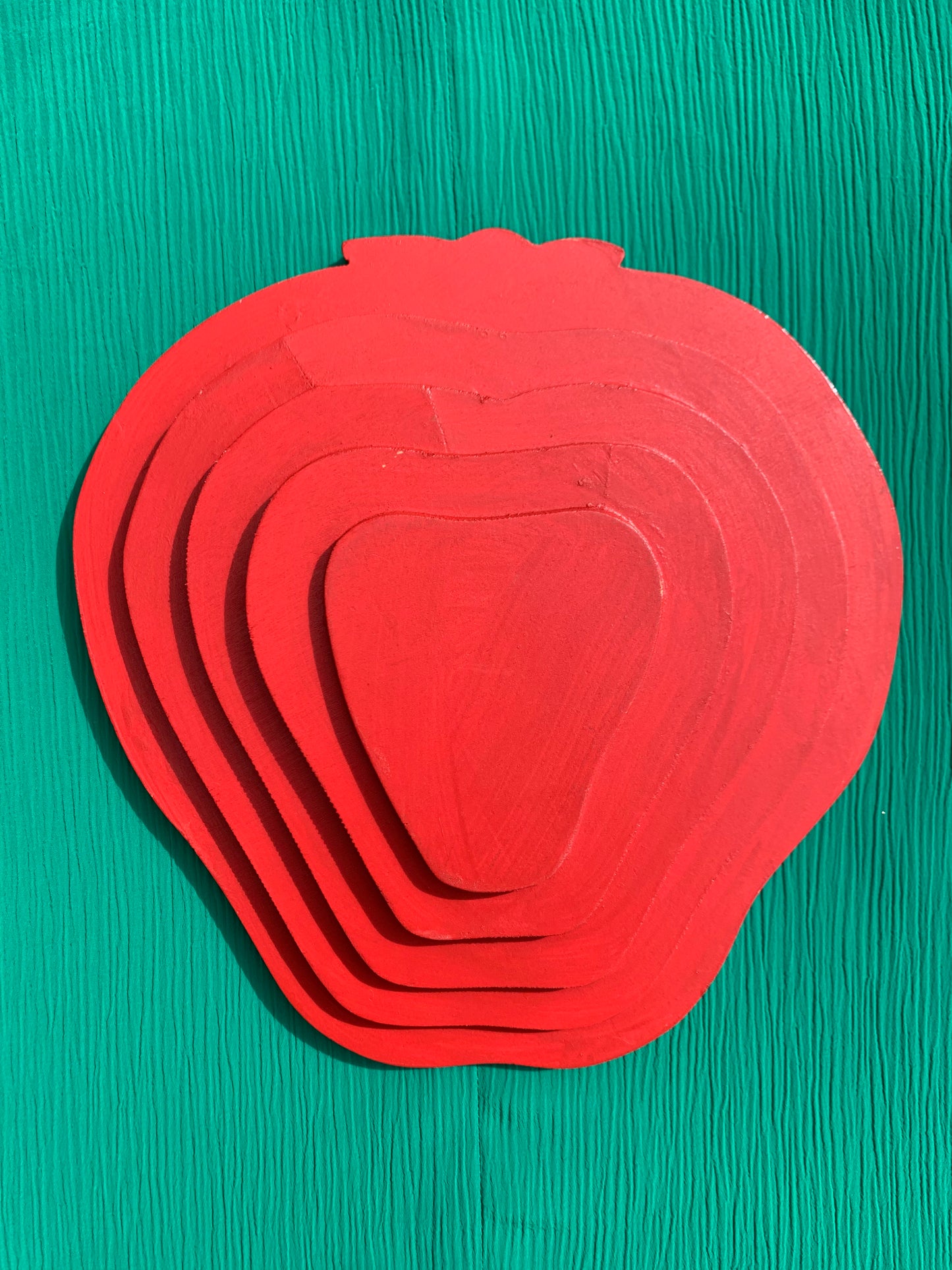 Plat / vide poche fraise peint à la main