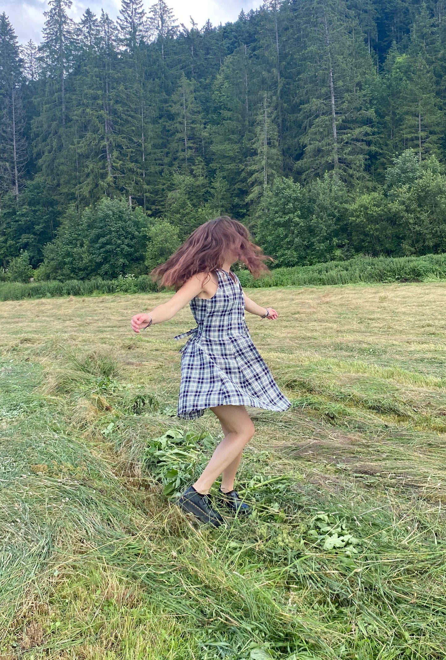 Robe à carreaux vintage T.1 (M)