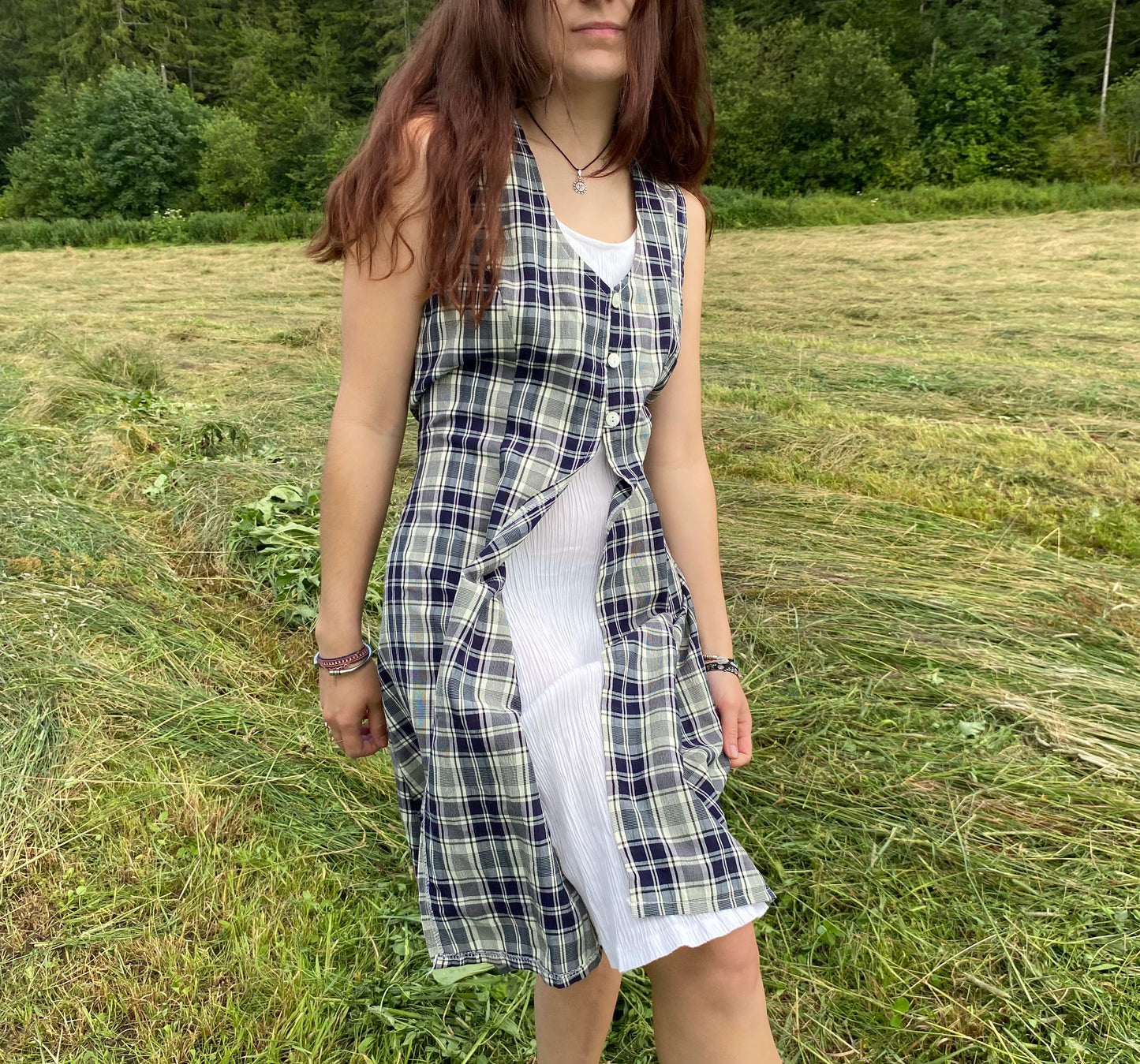 Robe à carreaux vintage T.1 (M)