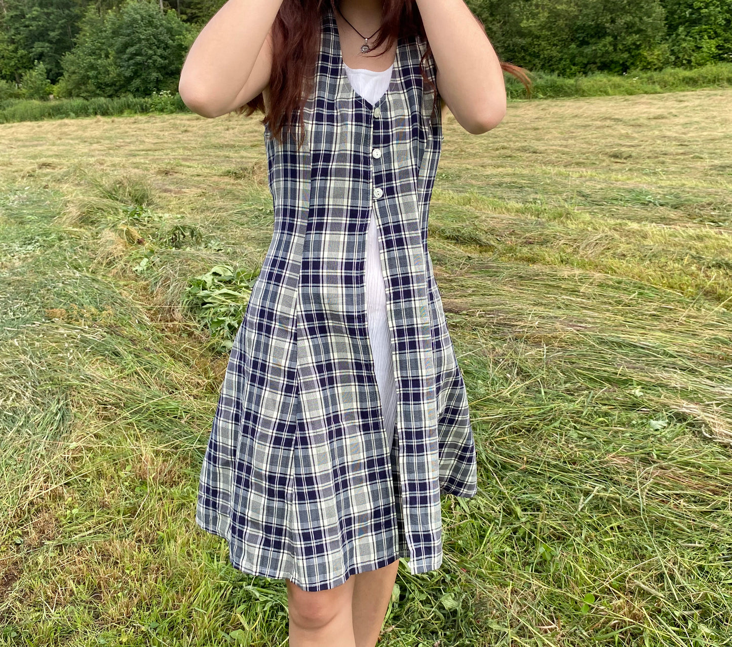 Robe à carreaux vintage T.1 (M)