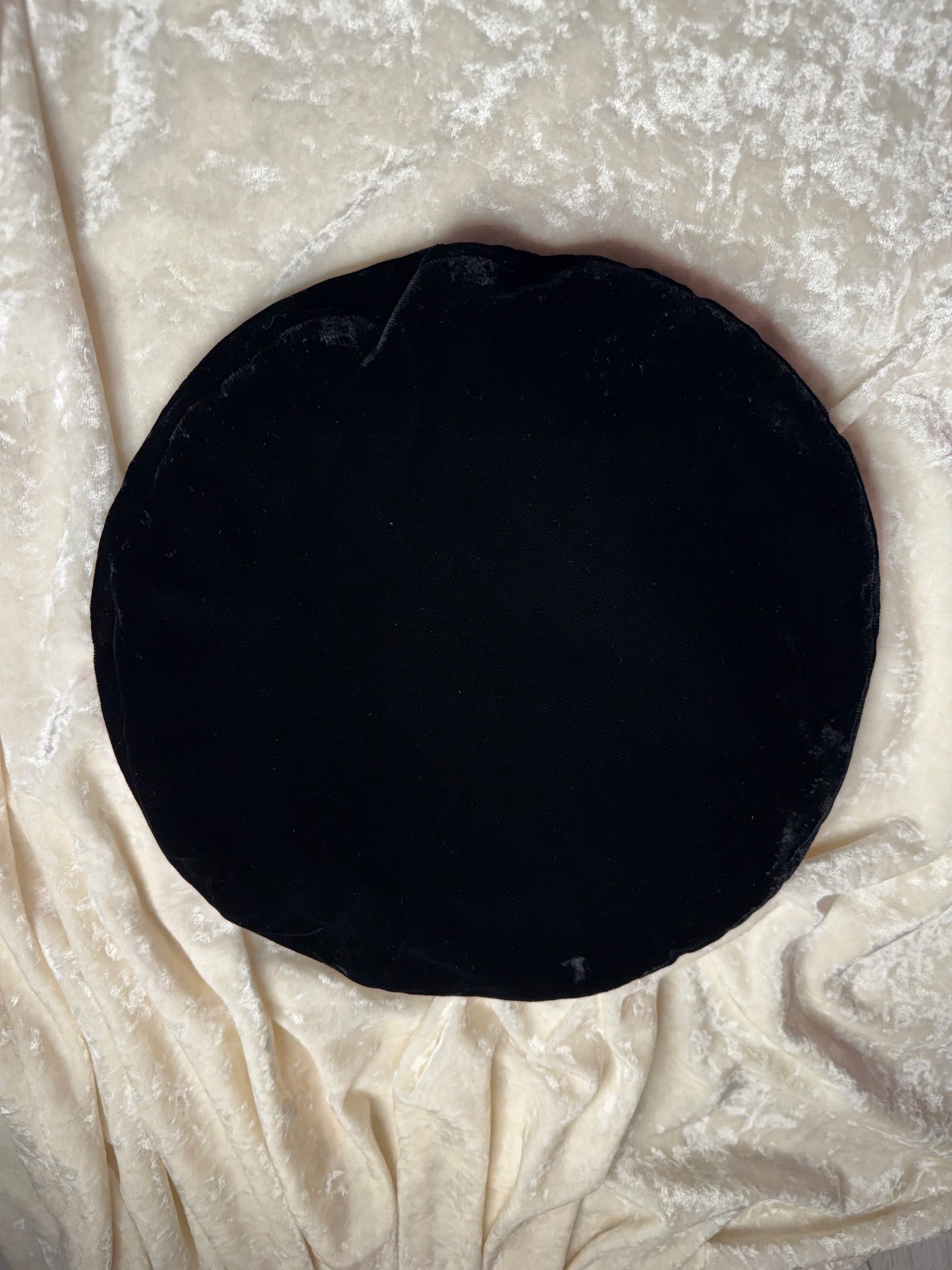 Béret en velours vintage Marquez Le Havre tour de tête 54 cm