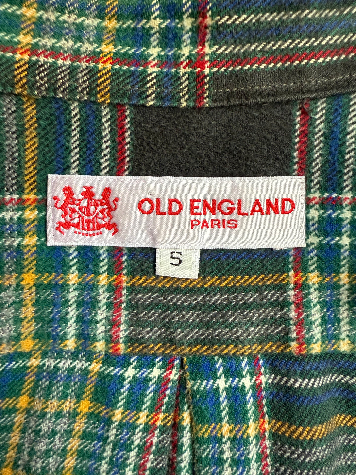 Chemise à carreaux Old England Paris 100% coton T.L