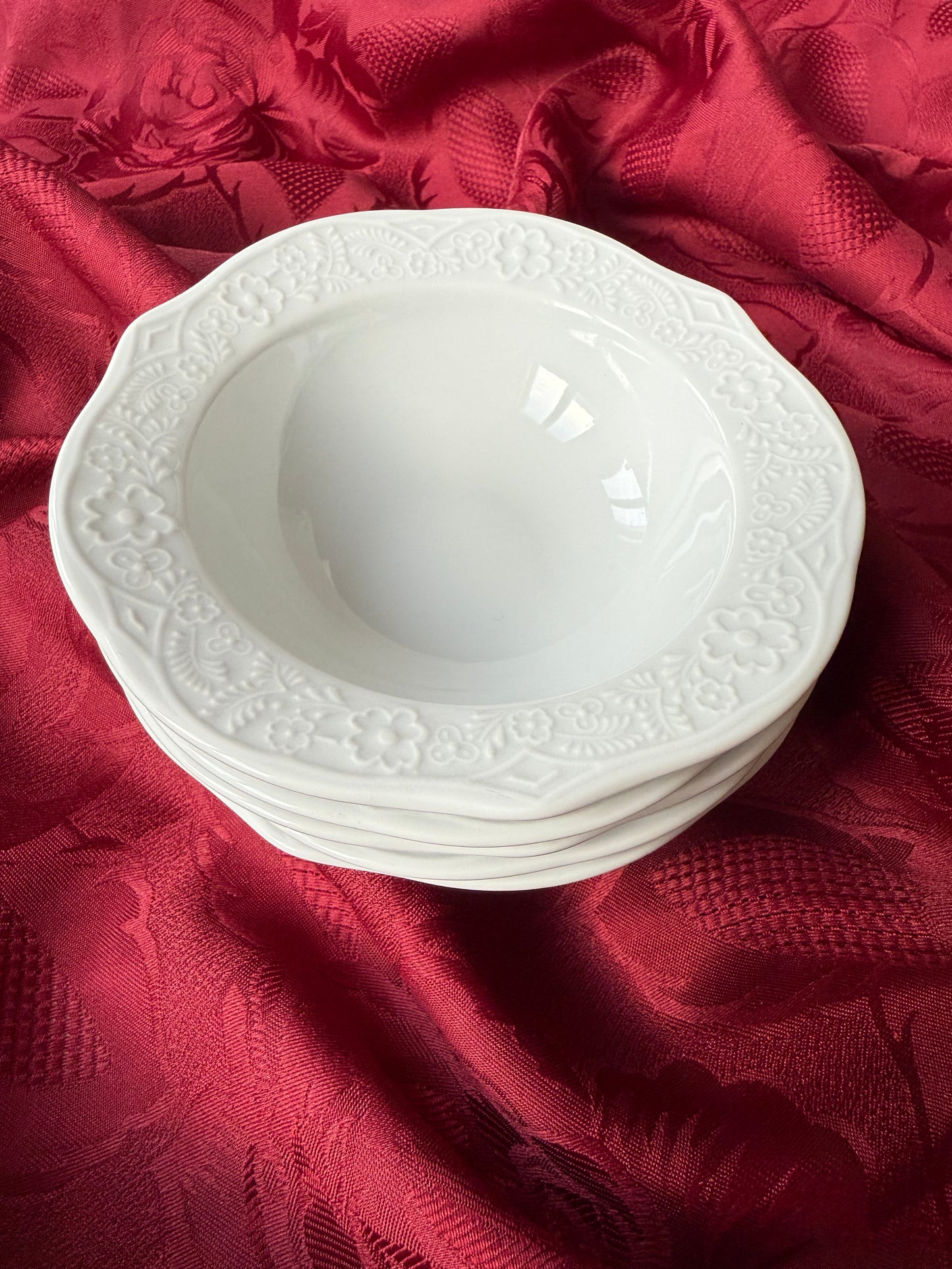 Lot de cinq ou dix bols en porcelaine Güral Porselen